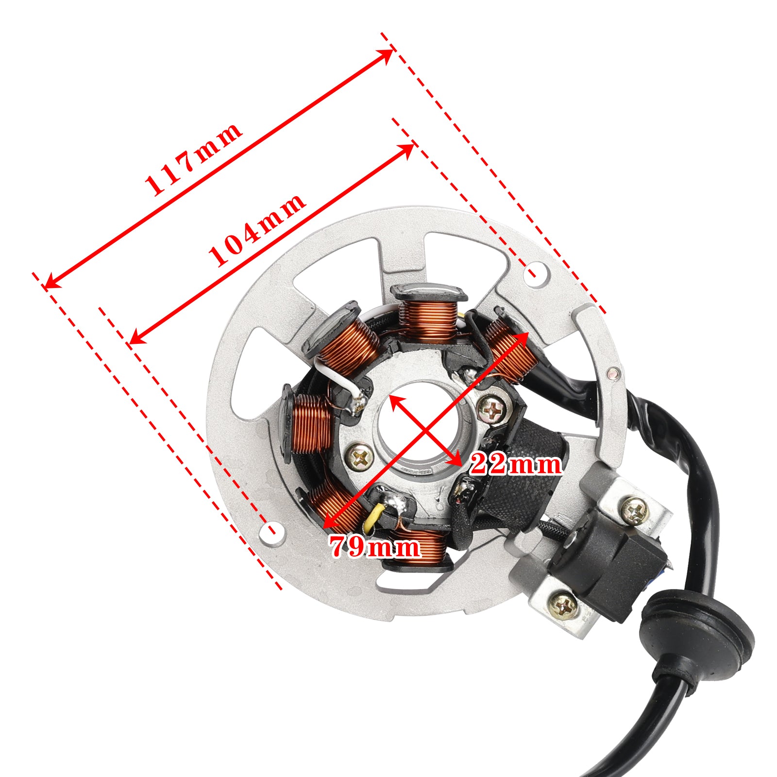 CHINESE 49CC 50CC 2 TAKT SCOOTER 1PE40QMB JOG MINARELLI MOTOR STATOR MAGNETO