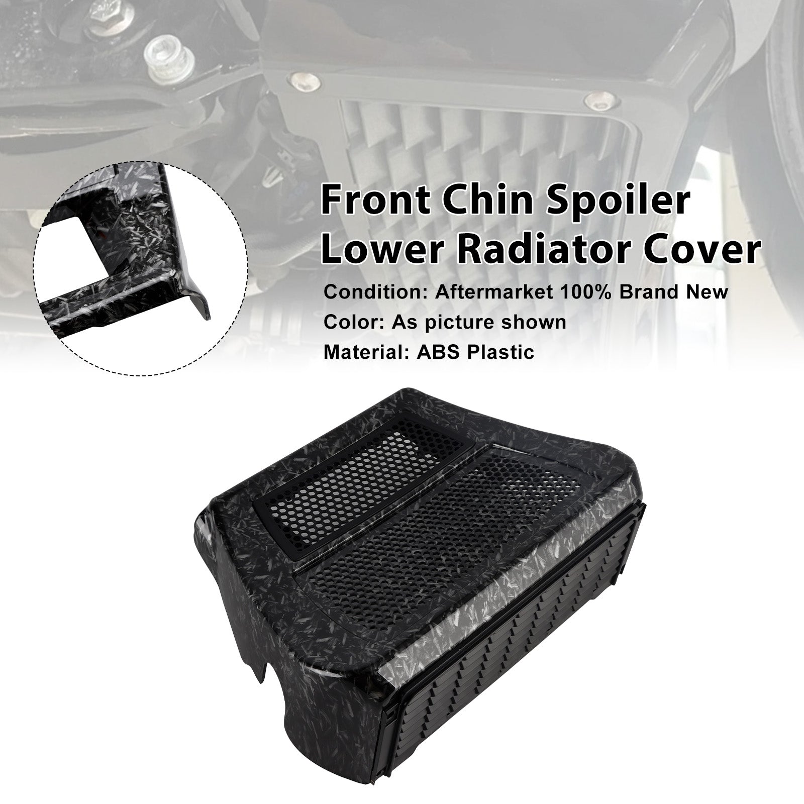 Lower Chin Spoilers Radiator Guard Cover For CVO Street Glide FLHXSE 2023-2025
