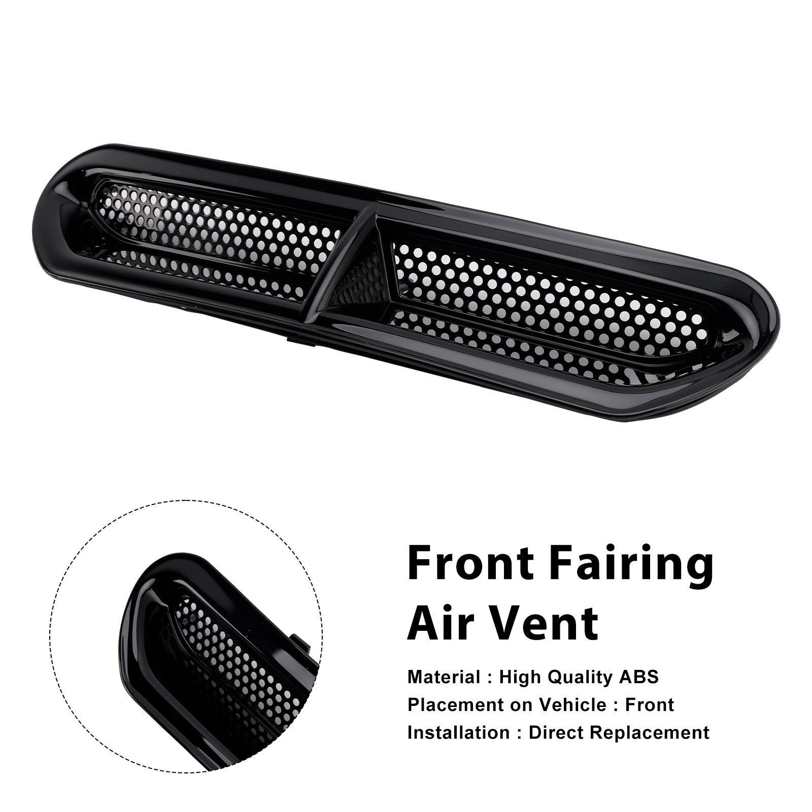 Front Fairing Air Vent Trim For Touring Street Glide Electra Glide 2014-2024