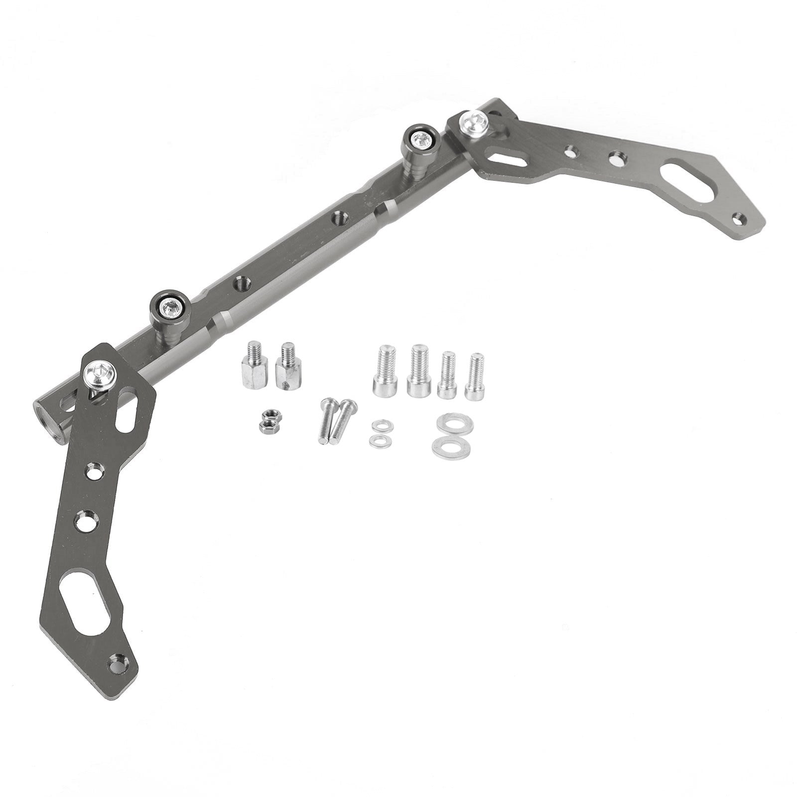 Barra de mango cruzado de equilibrio ajustable Cnc, palanca de aluminio, ajustes plateados para Motor
