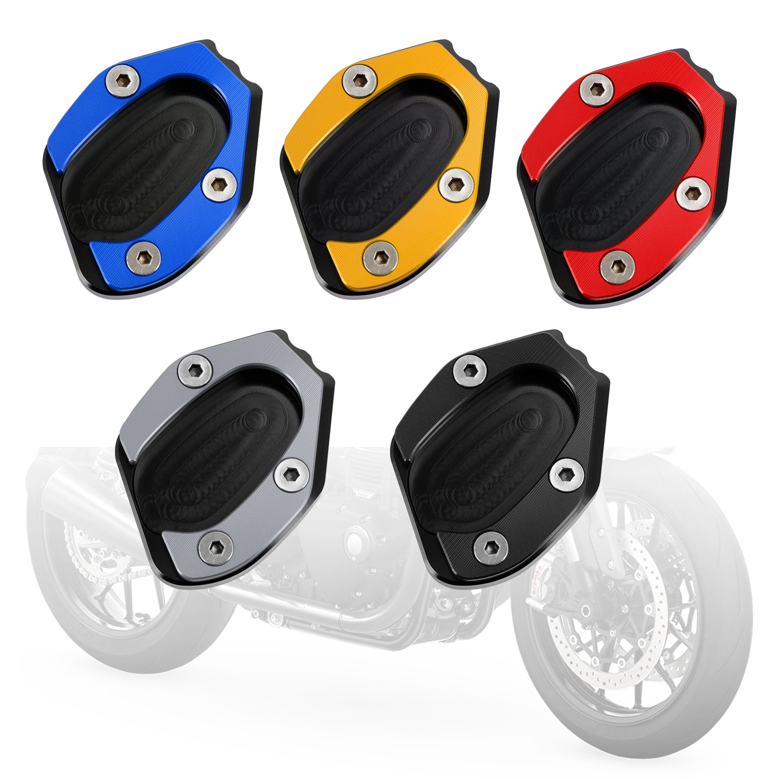 Almohadilla de placa ampliada de soporte para speed twin 1200 19-21 thruxton 1200/R 16-19