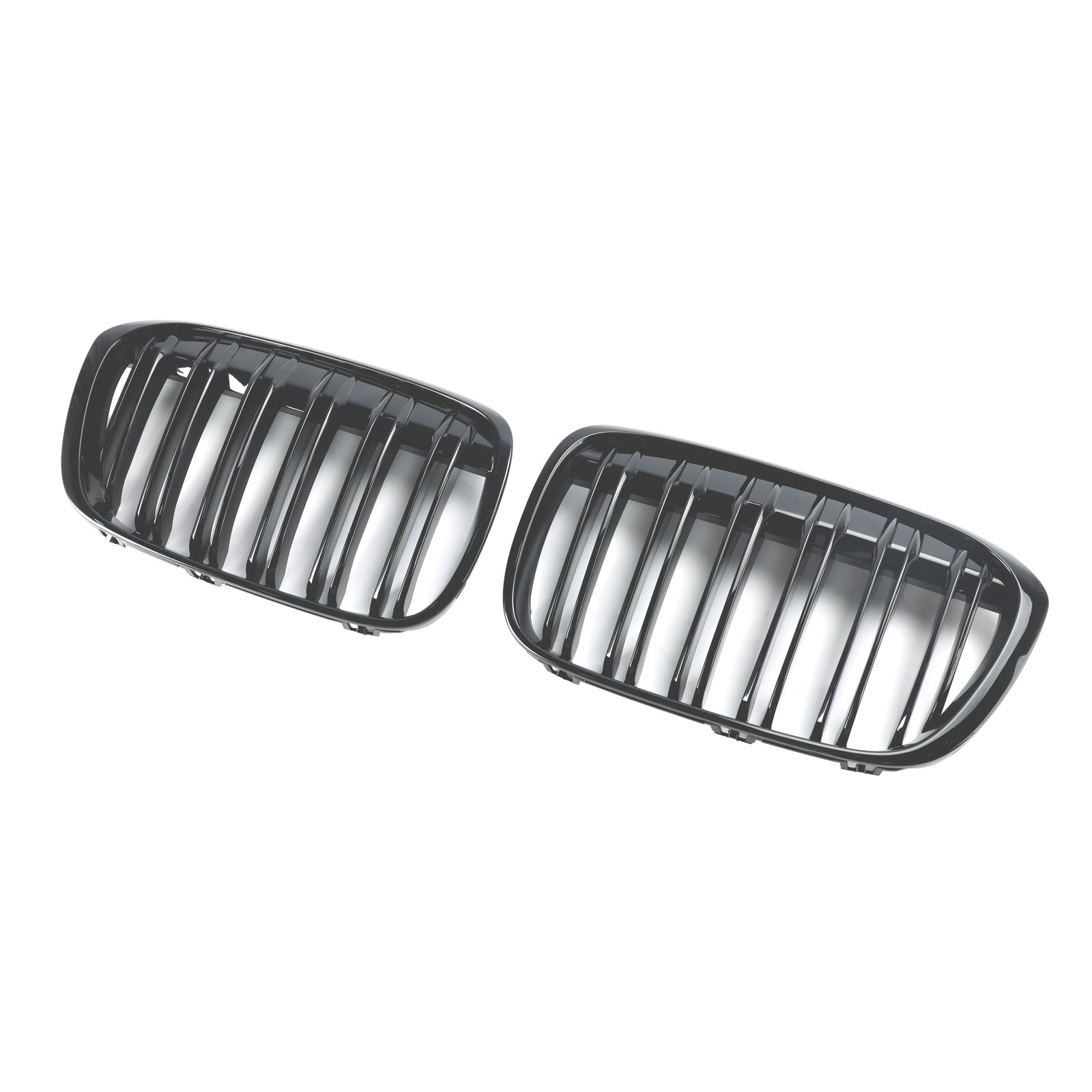2016-2019 BMW X1 F48 F49 2 STUKS Glanzend Zwart Front Nier Grill Grille