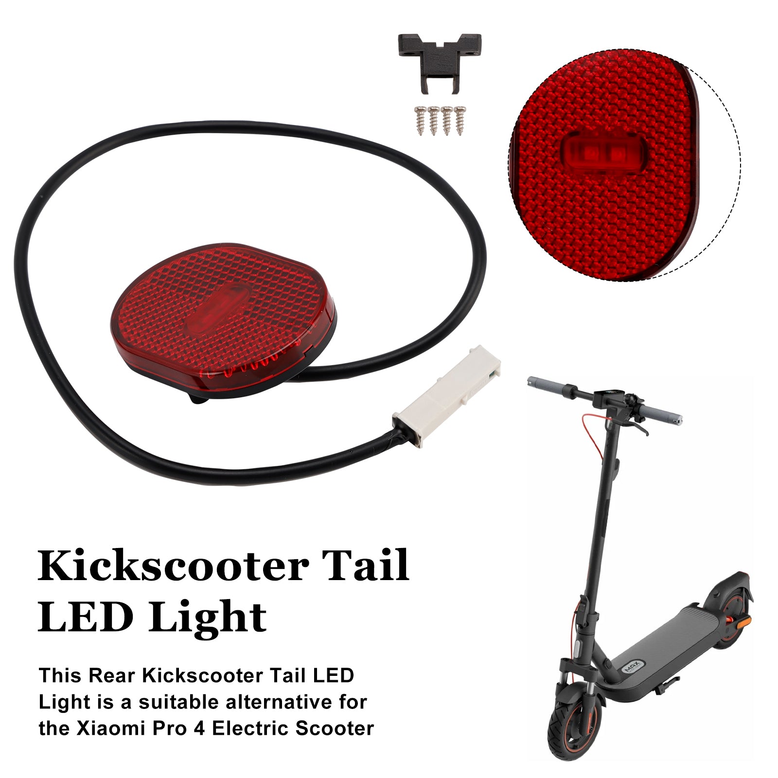 Xiaomi 4 Pro (1. Gen) E-Scooter Achterlicht Vervangende Elektrische Scooter