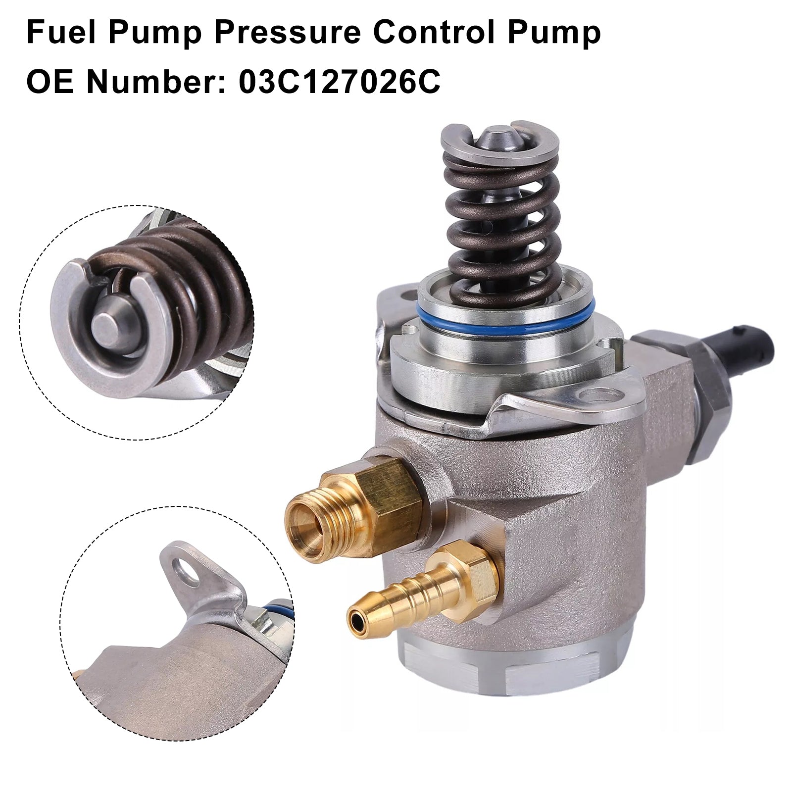 Bränslepump Tryckregleringspump 03C127026C För Audi A1 A3 VW Golf 5+6 Polo Passat TSI