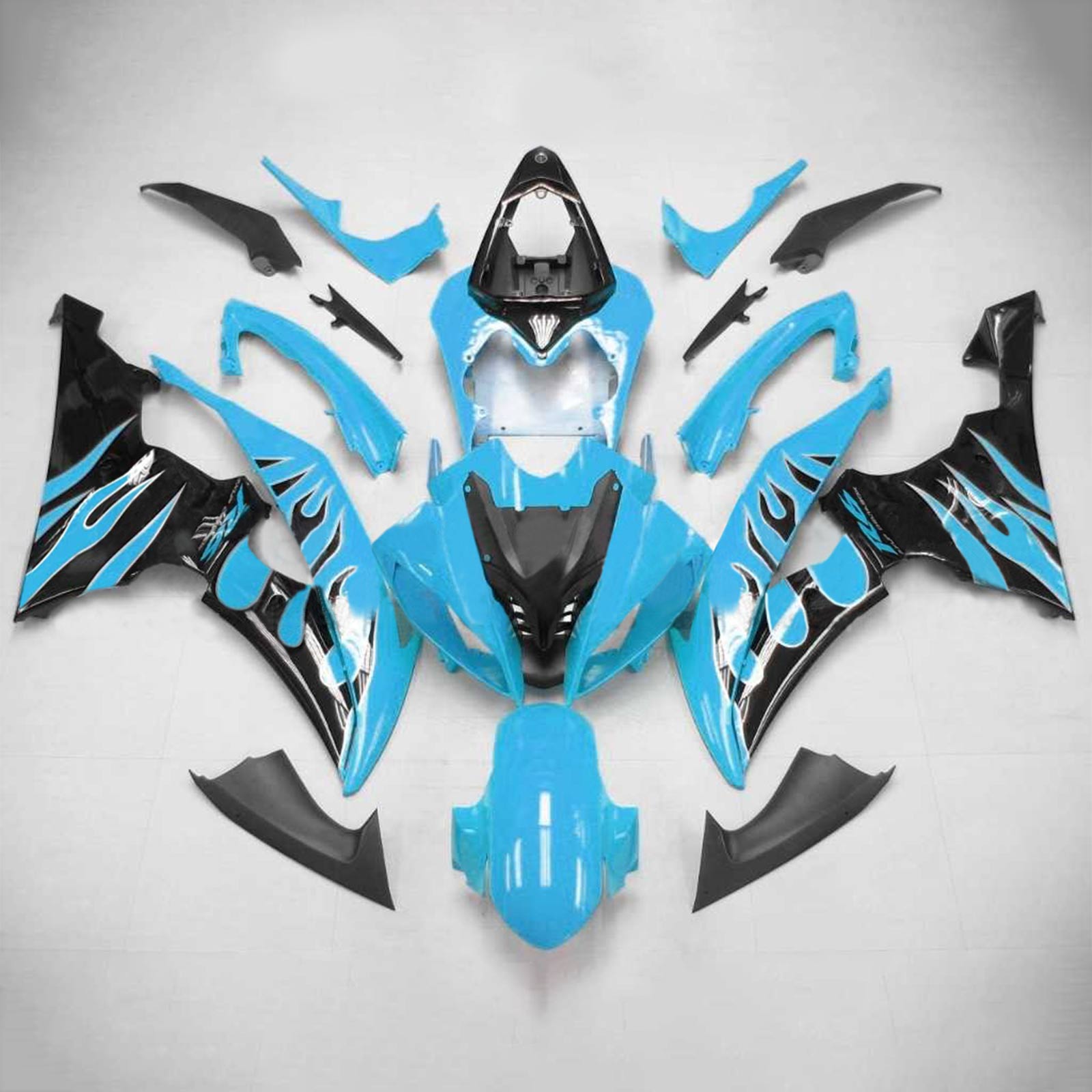 2008-2016 Yamaha Yzf 600 R6 Kit de carénage injection de carrosserie en plastique ABS # 130