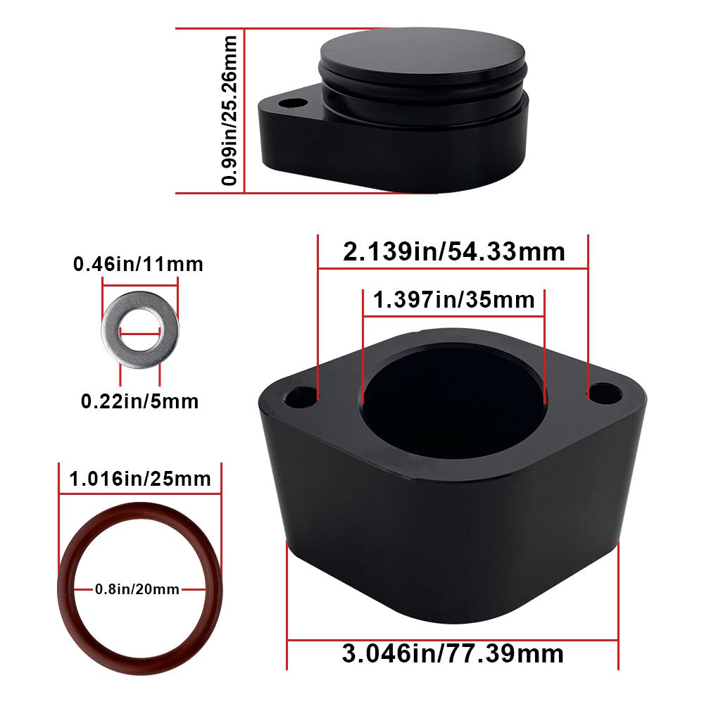 CCV Reroute Kit + CCV Baffle Interne Catch Can voor Ford 6.7L Powerstroke 201l-2024