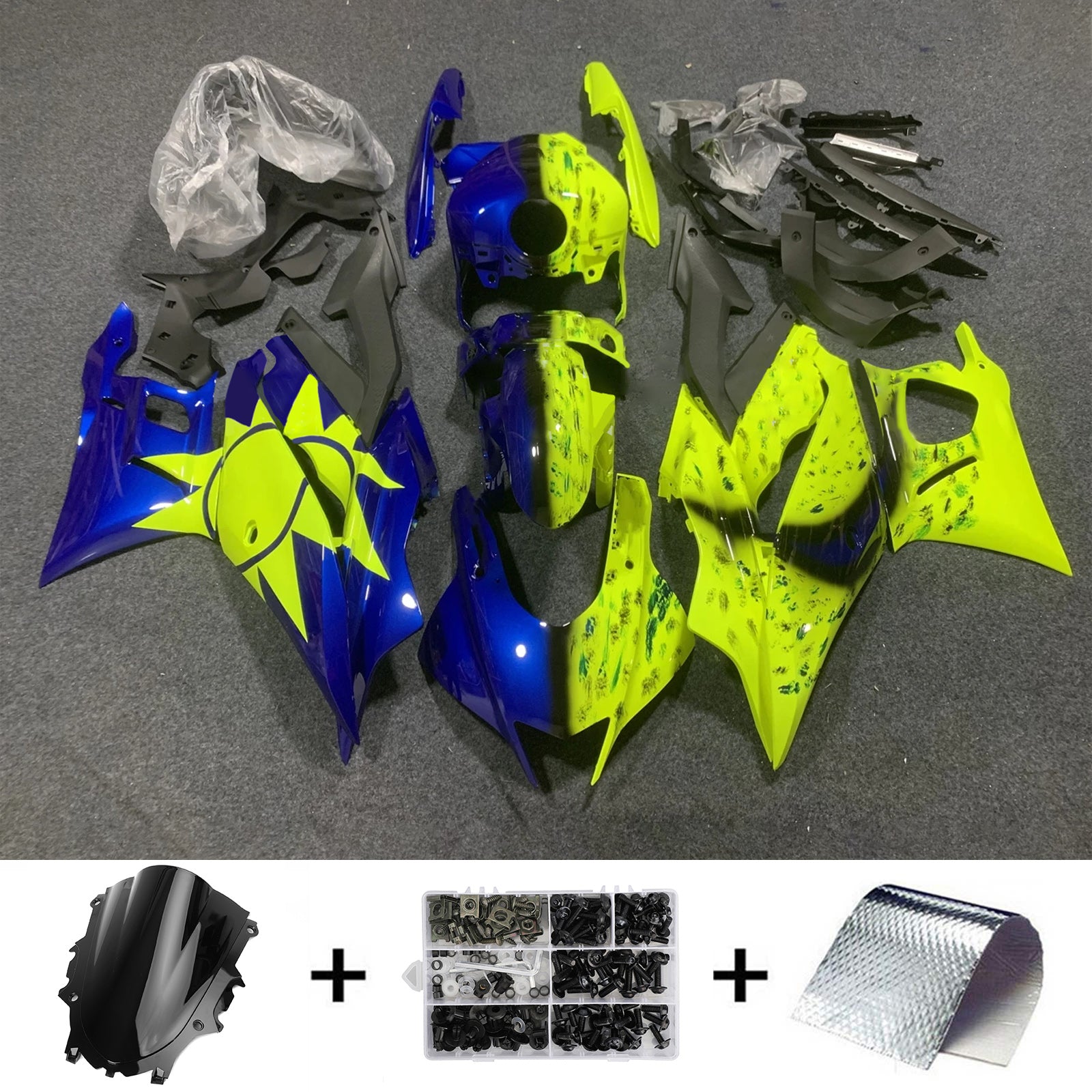2019-2021 YAMAHA YZF-R3 R25 injektionsmässa kit Bodywork Plastic ABS