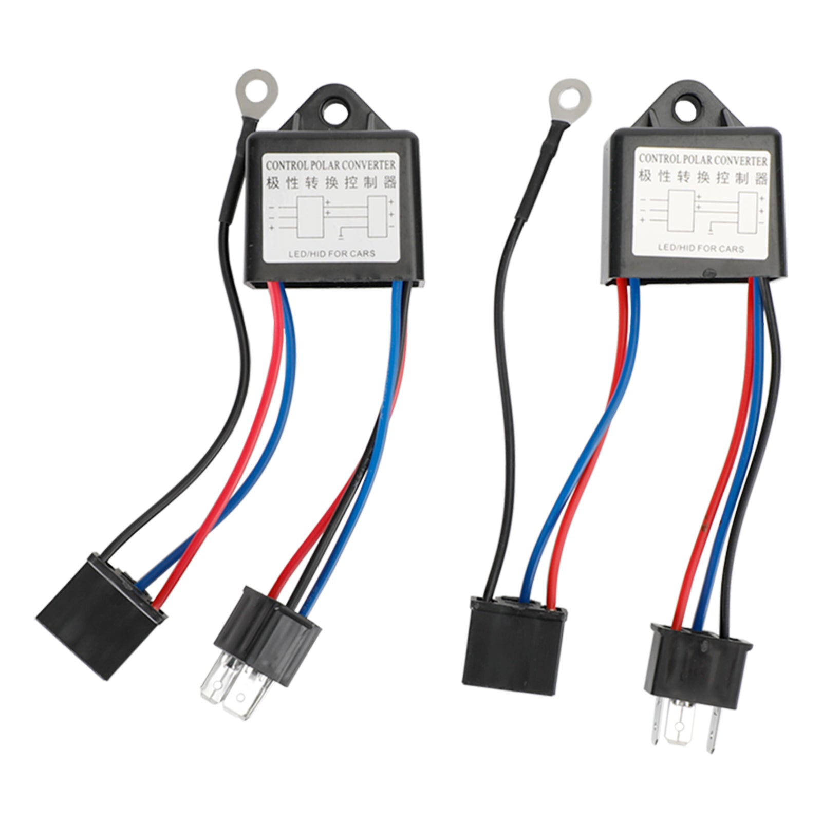 2 stuks polariteitsconversierelais 12 V H4