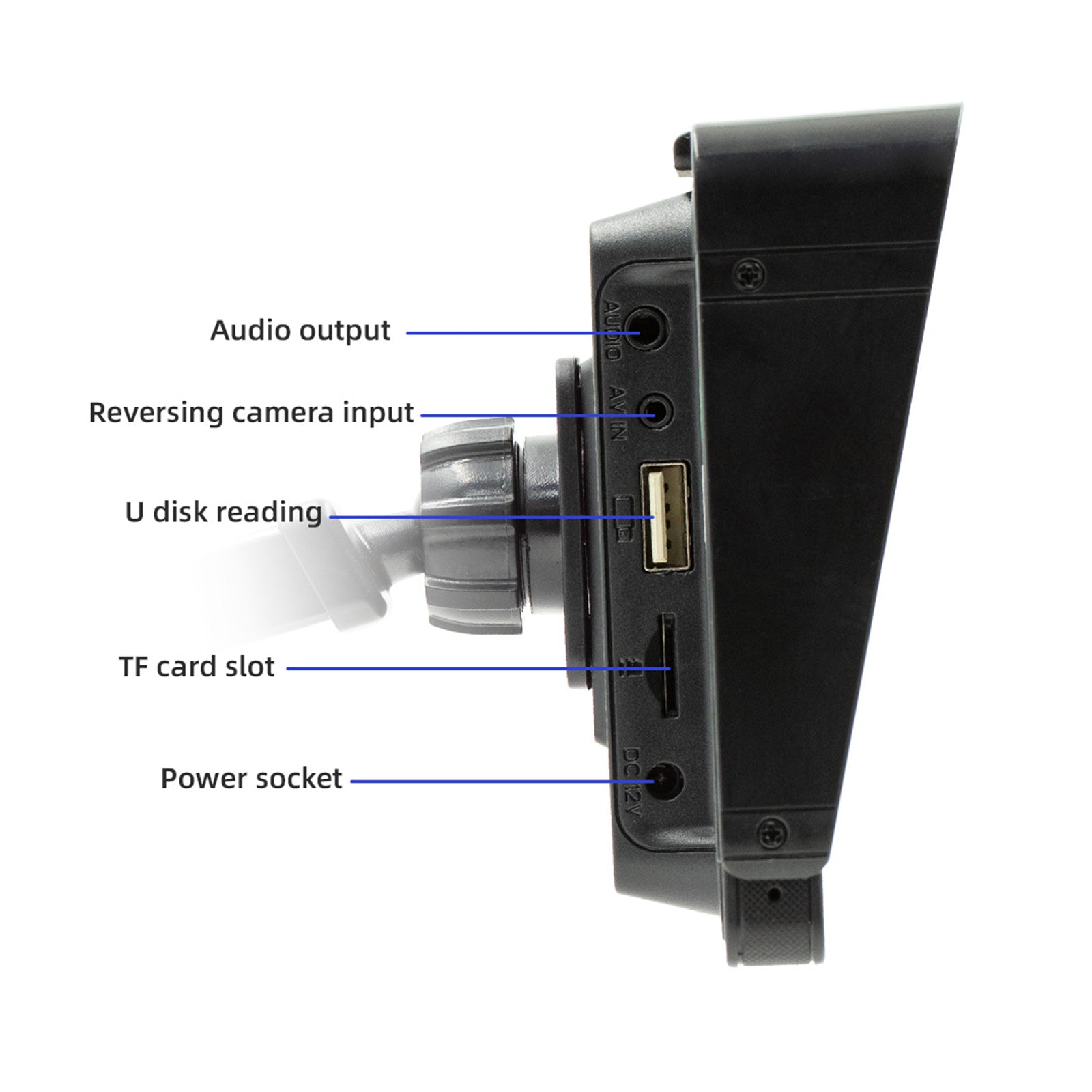 10.26" Auto MP5 prehrávač Bluetooth FM vysielač Bezdrôtový Carplay 4 LED kamera