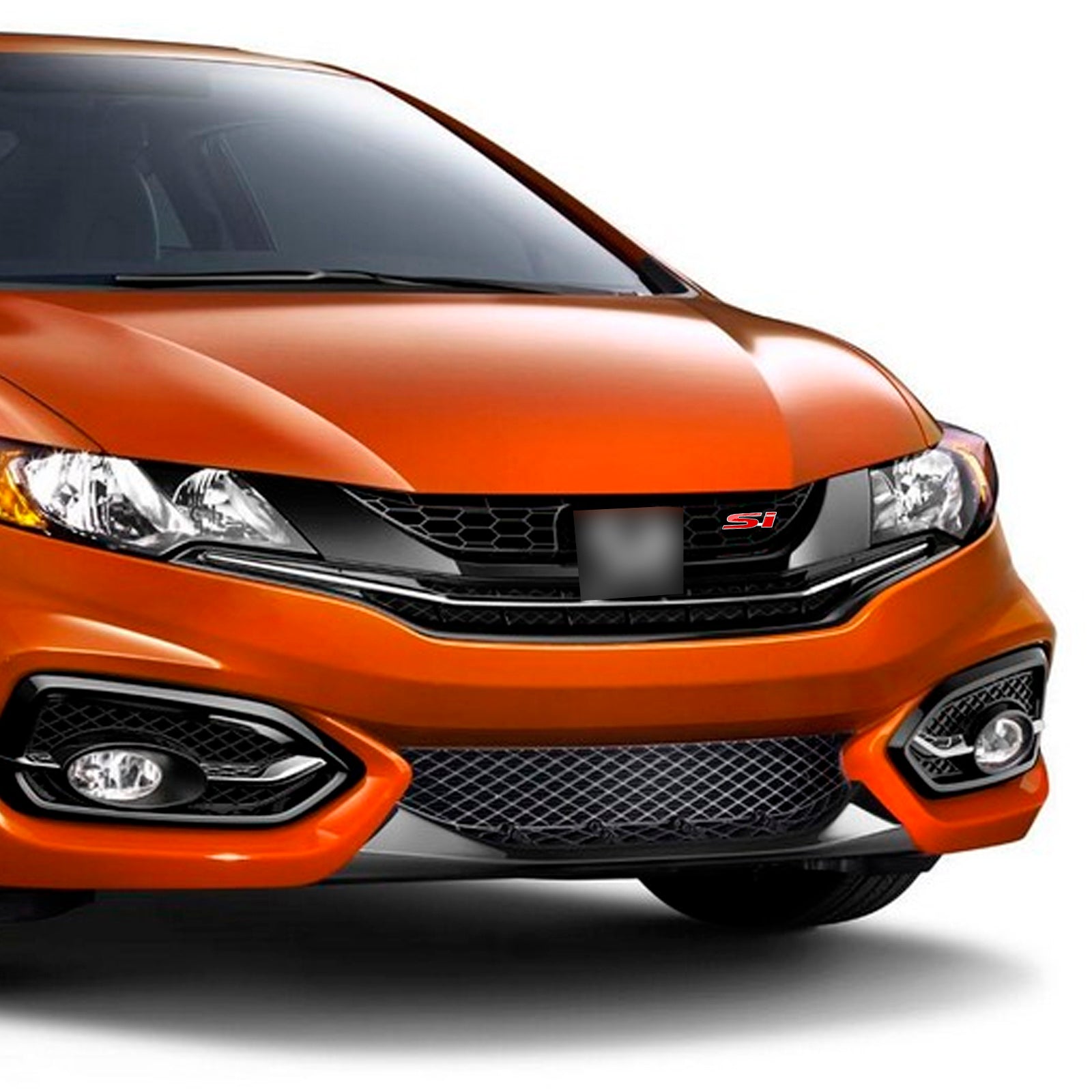 Si voorgrille embleem sticker badge voor Honda rood-zilver
