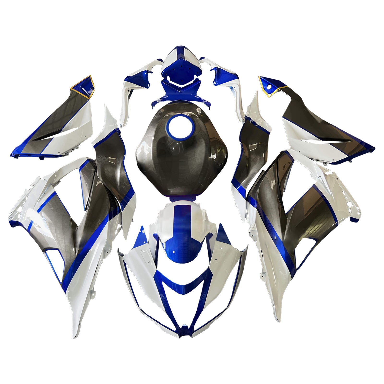 Injeksjon Fairing Kit Bodywork Plast Abs Fit for Kawasaki ZX6R 636 2013-2018