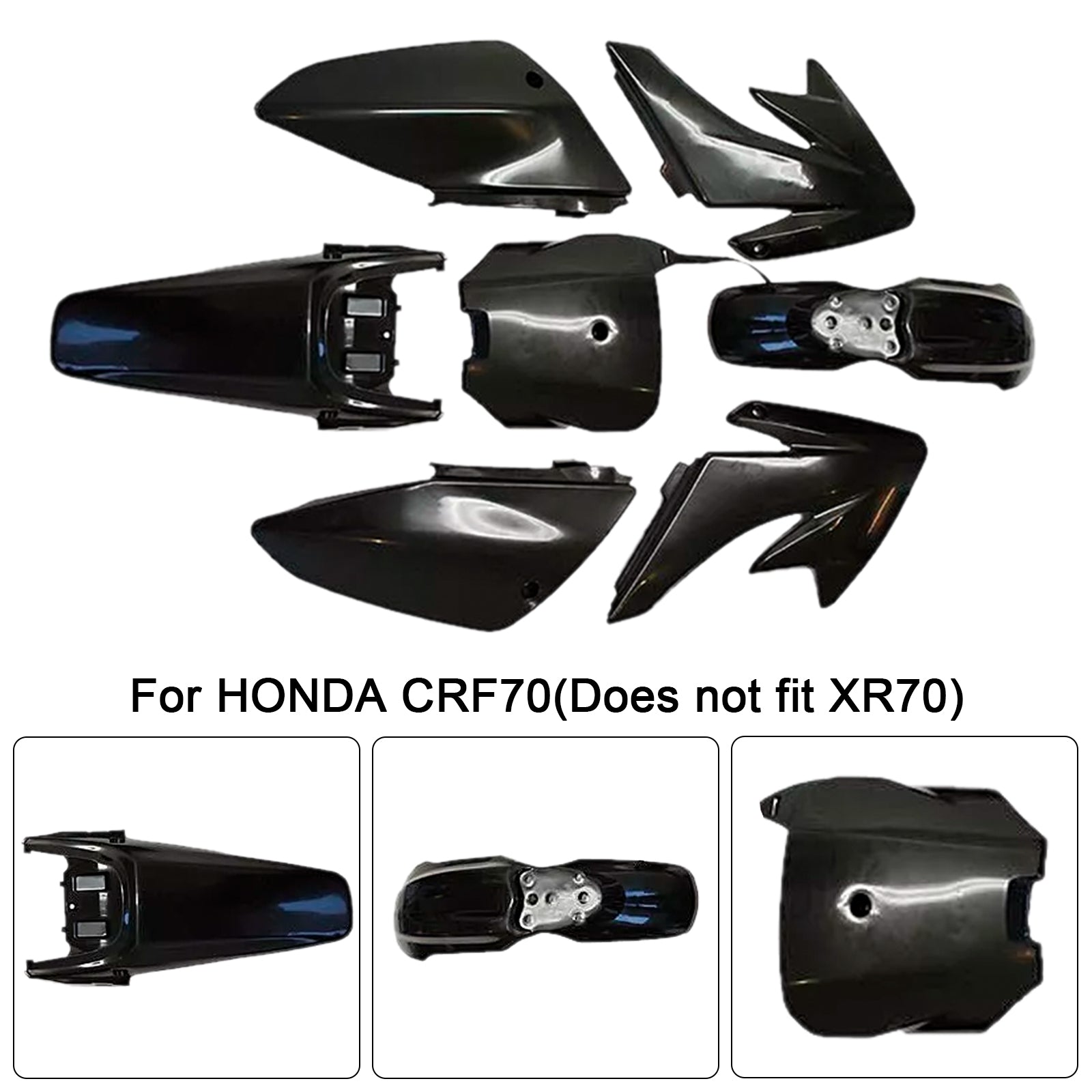 Honda CRF70 Dirt Bike Body Body Plastic Plastic Fender Faquing