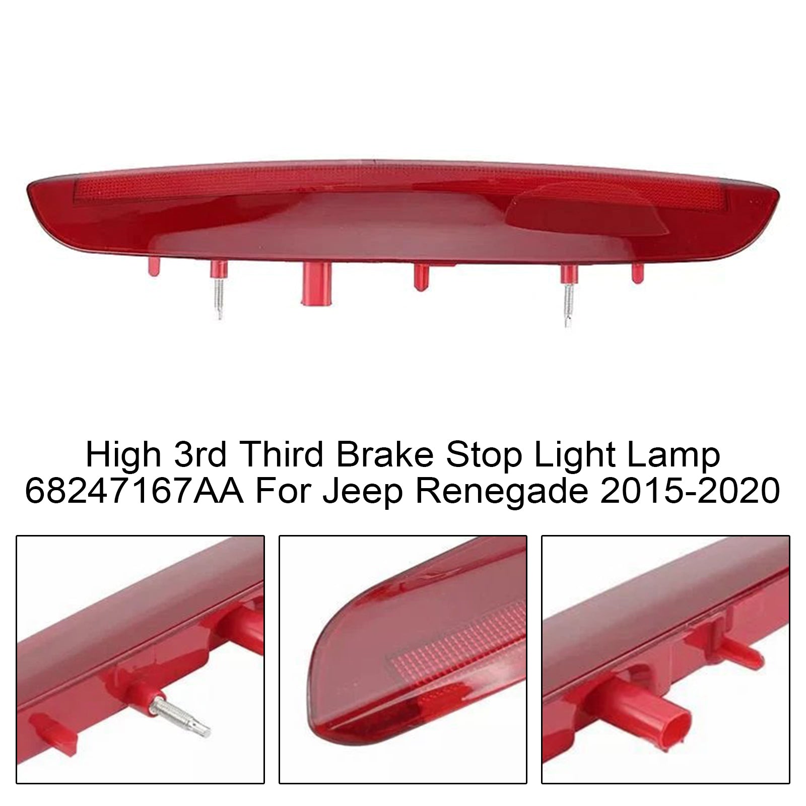 High 3rd Third Brake Stop Light Lamp 68247167AA For Jeep Renegade 2015-2020