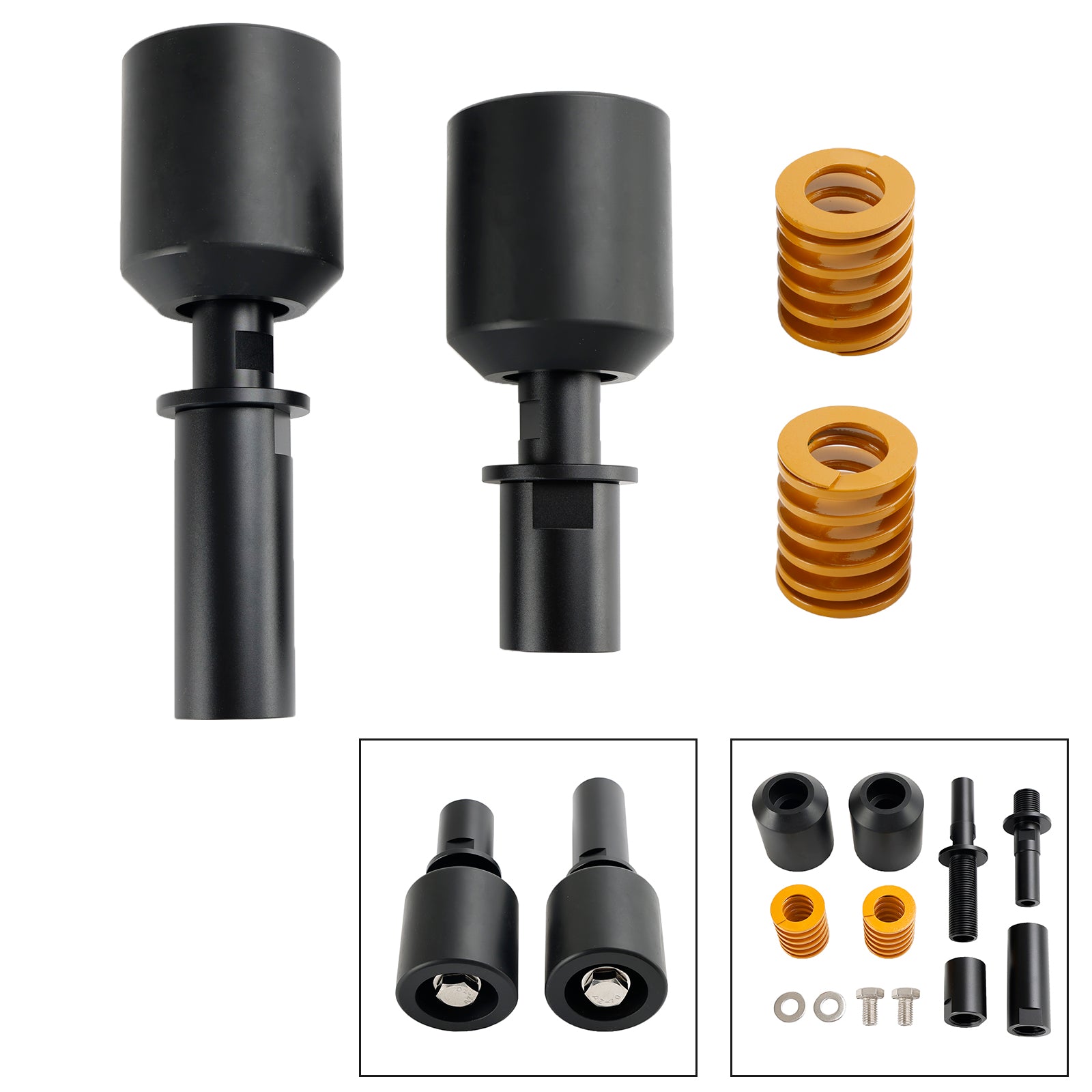 Hliníkový rám zlyhania s posúvacou ochranu Black pre Kawasaki ZX-4R ZX-4RR 2023-2024