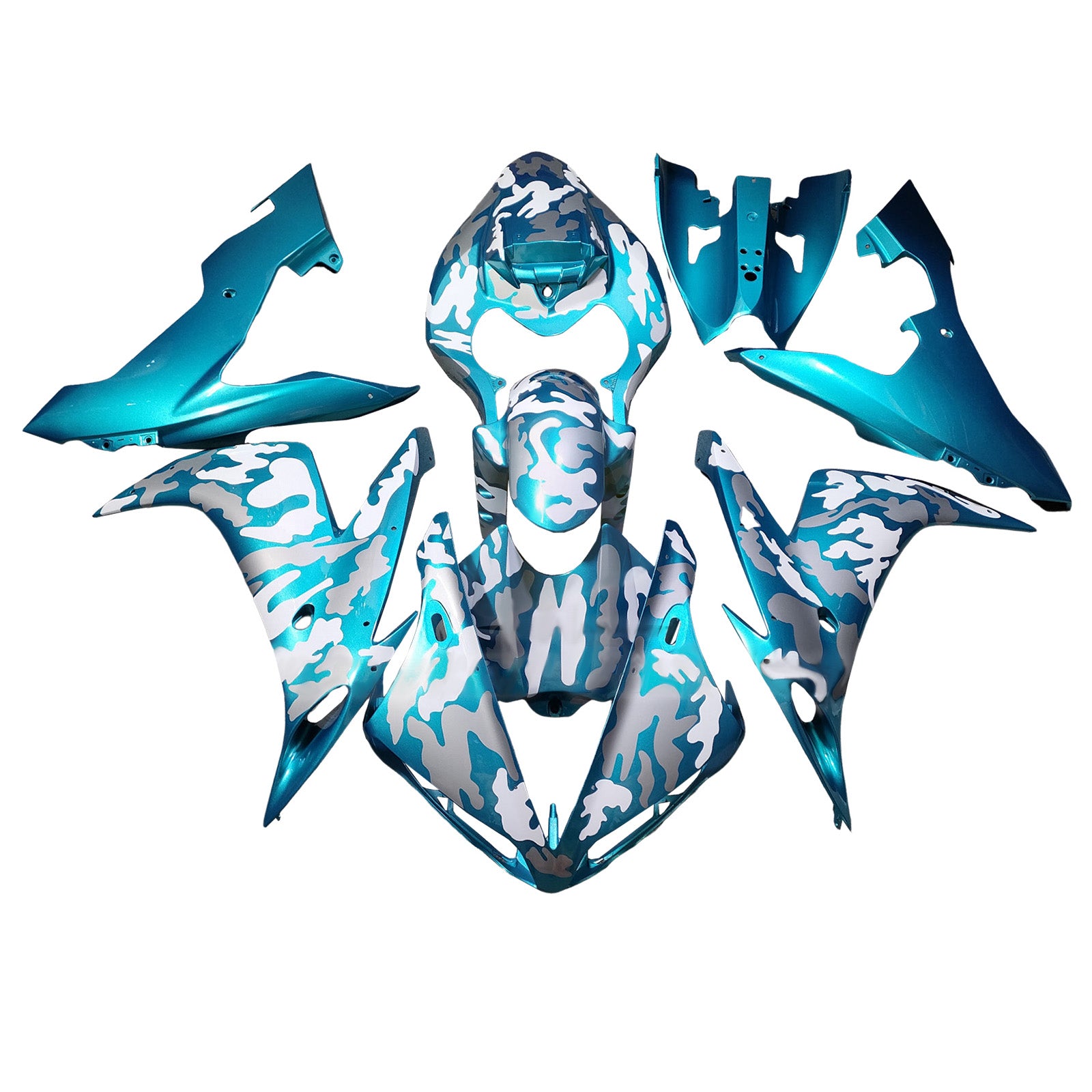 Injectiekuipset carrosserie kunststof ABS voor Yamaha YZFR1 YZF-R1 2004-2006