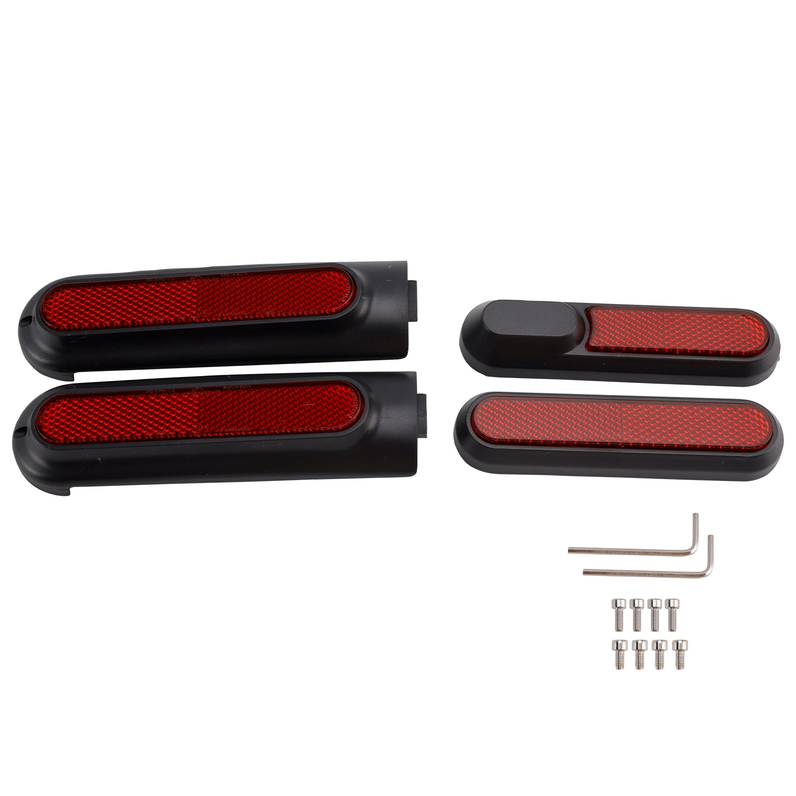 Conjunto de 4 tampas laterais de scooter com refletor traseiro para Xiaomi 4 Pro (1ª geração)