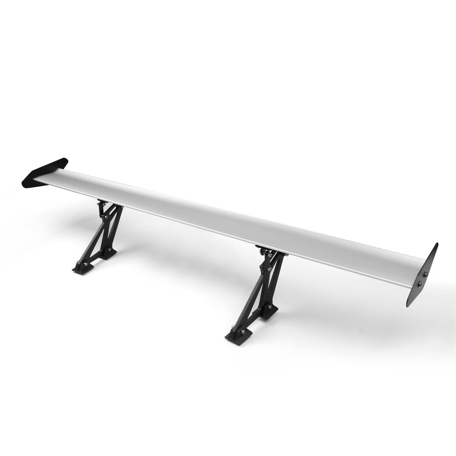 53" Universele sedan verstelbare aluminium GT achterspoiler racespoiler zilver