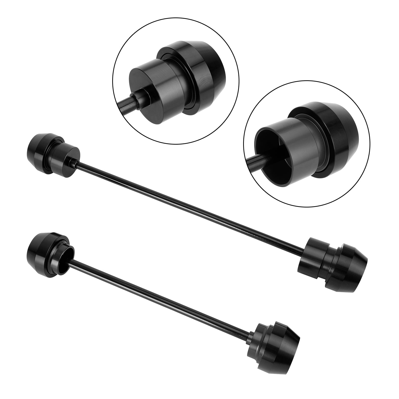 Protector de rueda deslizante de eje delantero trasero Cnc negro apto para Yamaha Yzf-R7 21-23 22