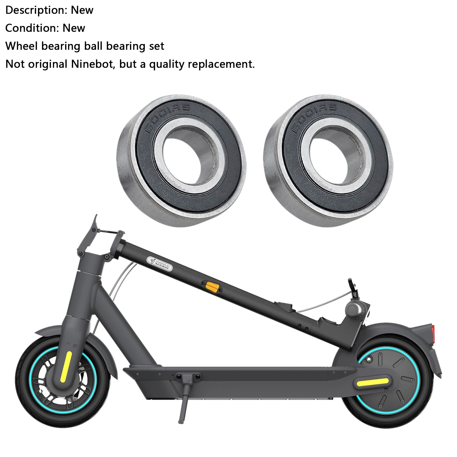 2pcs Electric Scooter Rolamentos de esferas da roda dianteira para Ninebot Max G30 G30D