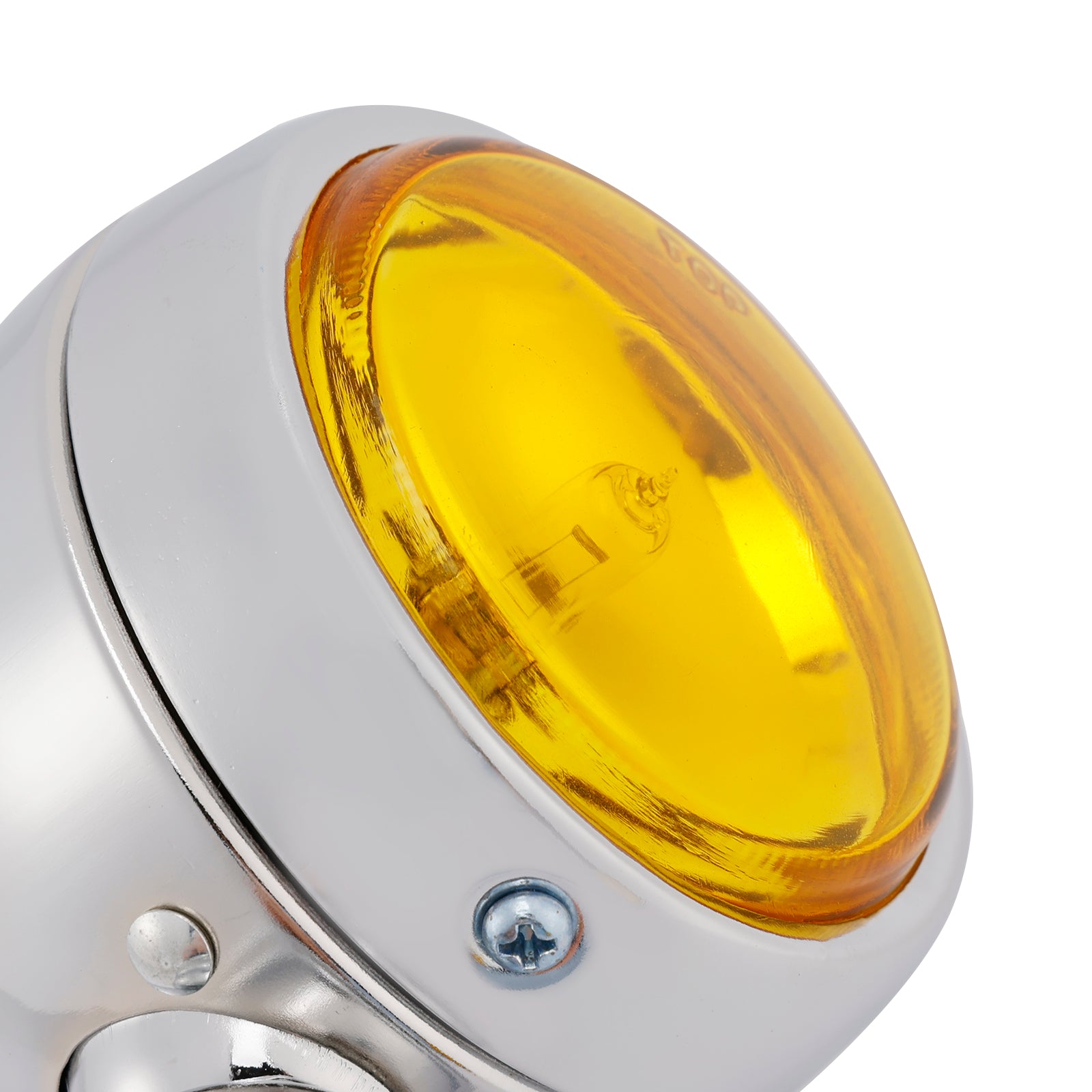 Motorcycle Beam Headlight Fog lampe personnalisée Chrome # D20 pour Racer Bobber Chopper
