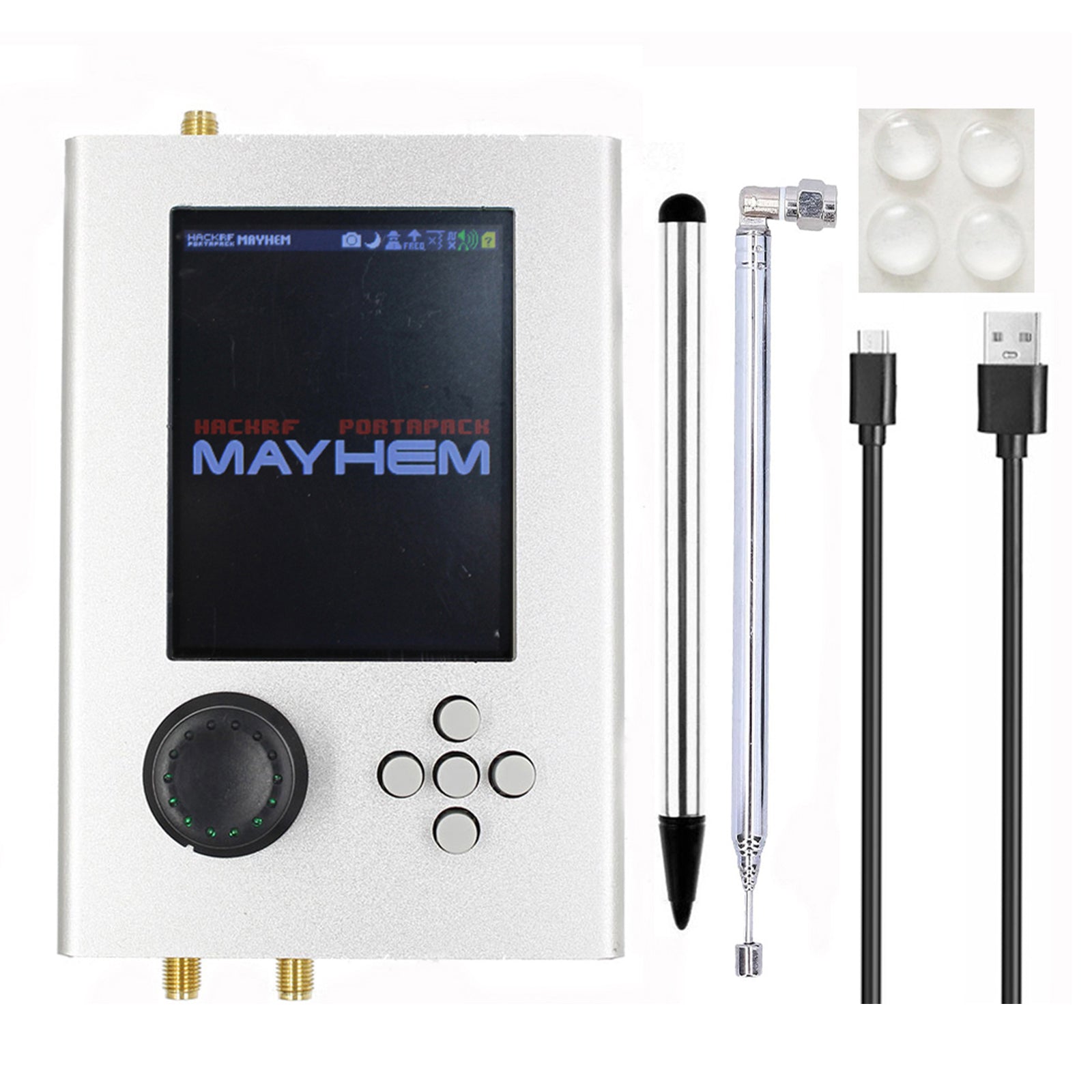 Oppgradert Hackrf One V1.7.3 Portapack H2 1MHz-6GHZ SDR-programvare definert trådløs