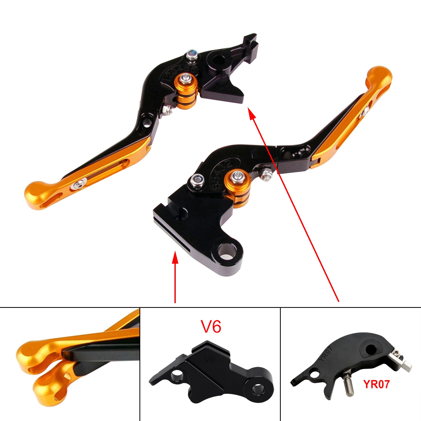 Adjustable Clutch Brake Lever fit for YAMAHA XSR900 XSR900GP MT-09 MT-09SP 24-25