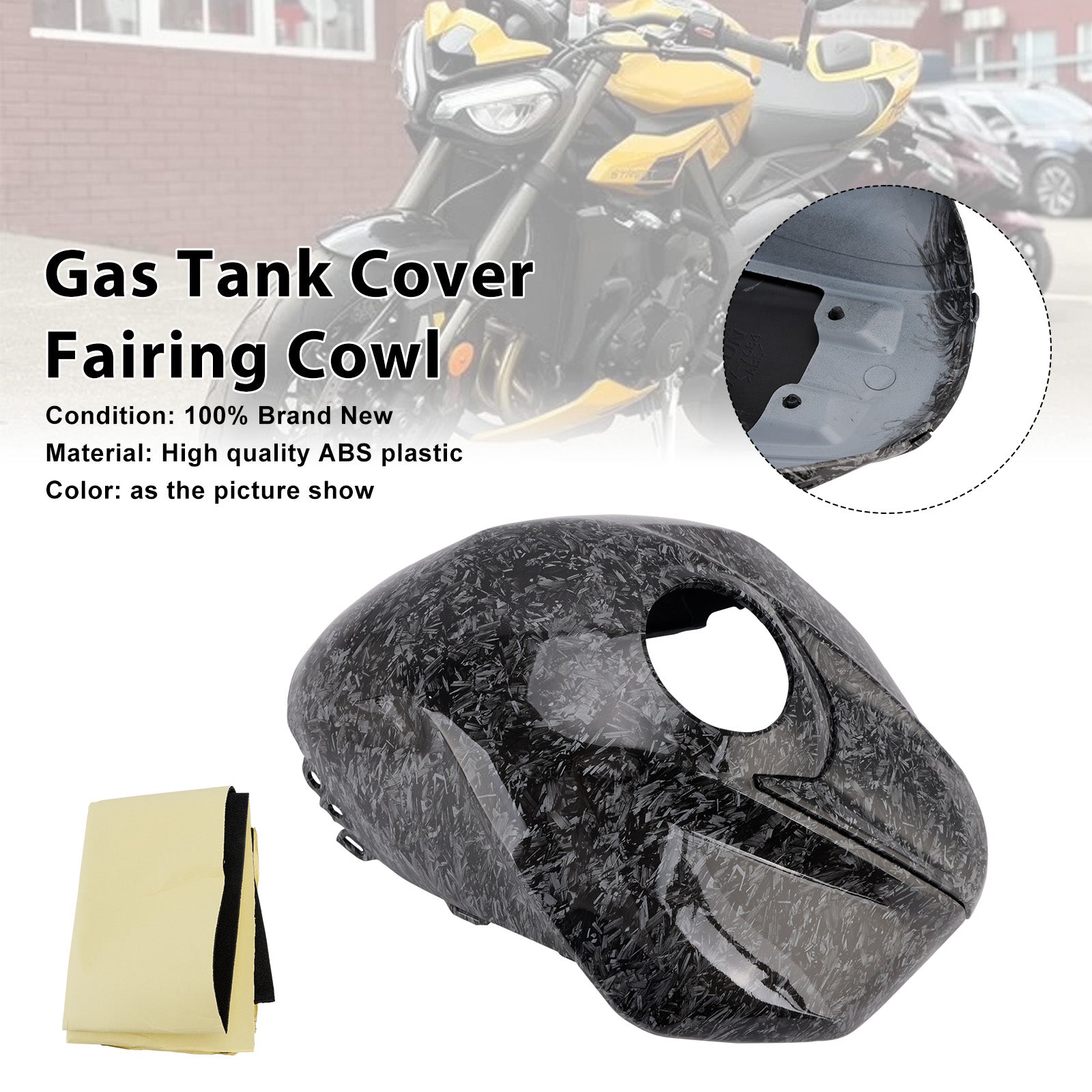 2023-2025 Street Triple 765 R/RS Gas Tank Cover Trim Fairing Cowl