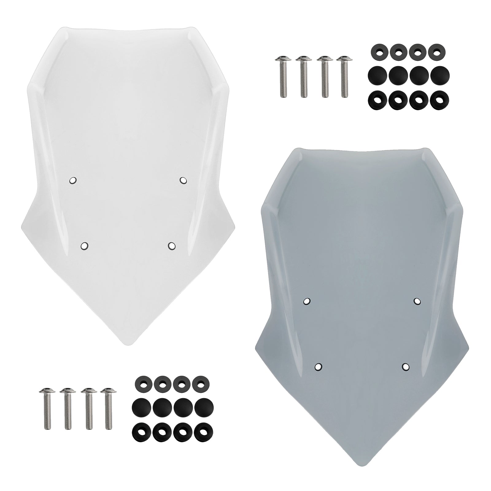 Černé sklo čelného skla pre Yamaha Tracer 900/GT 2018-2020 Tracer 9/GT 2021-23