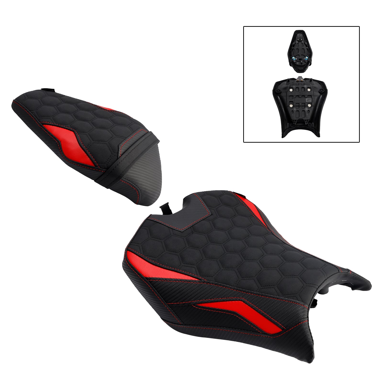 Front&Rear Raider Passenger Cushion Kit Red2 For Kawasaki Z900 Zr900-F 2025-