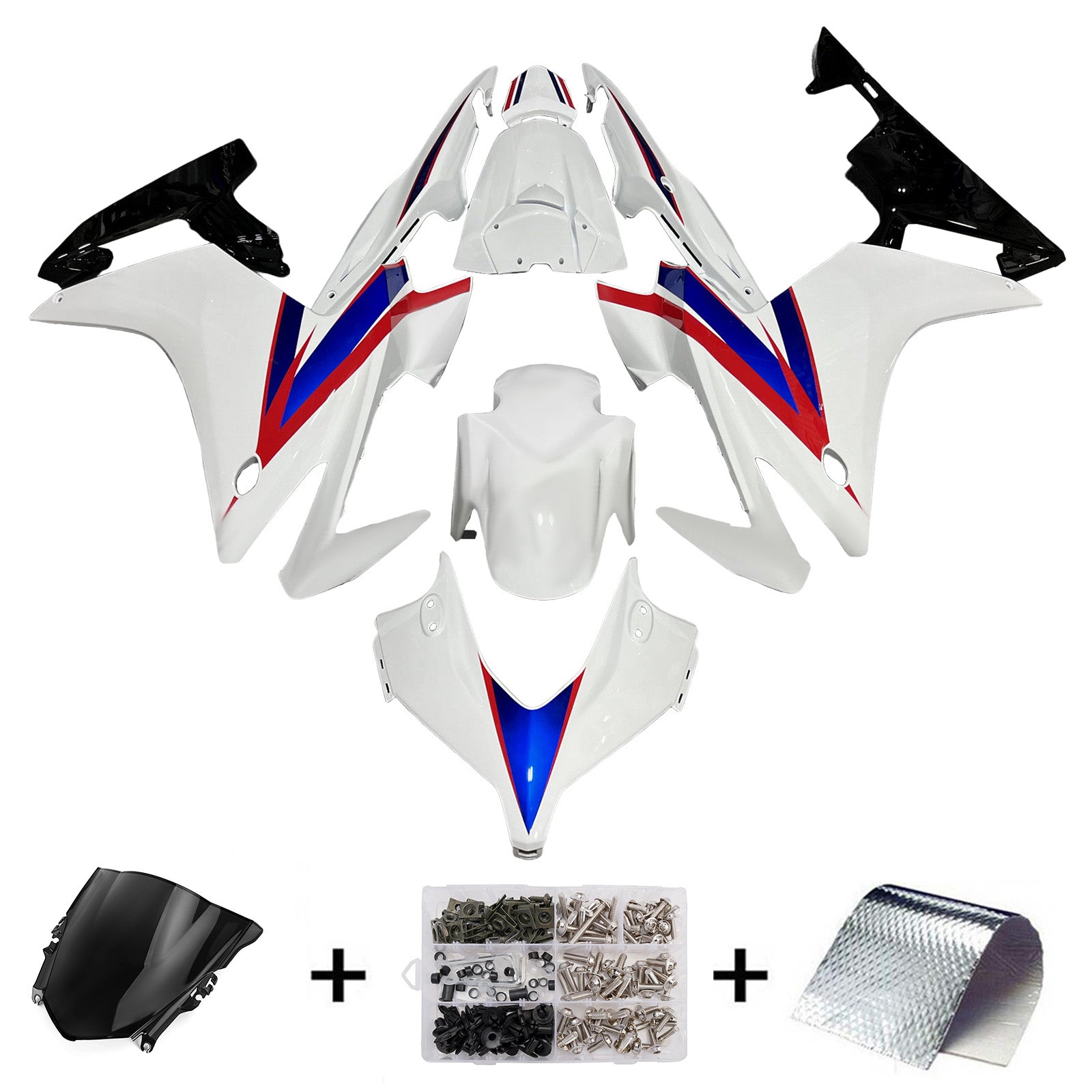 Kit de carenado de inyección carrocería plástico ABS para Honda CBR500R 2013-2015