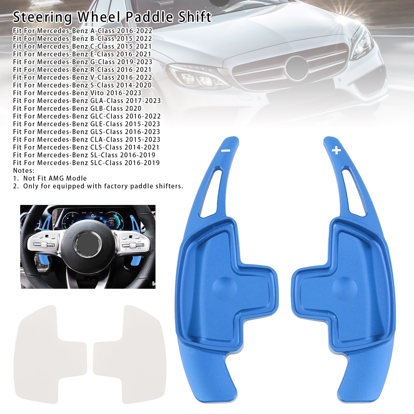 Rattpaddelväxel för Benz C GLC E 2015-2022