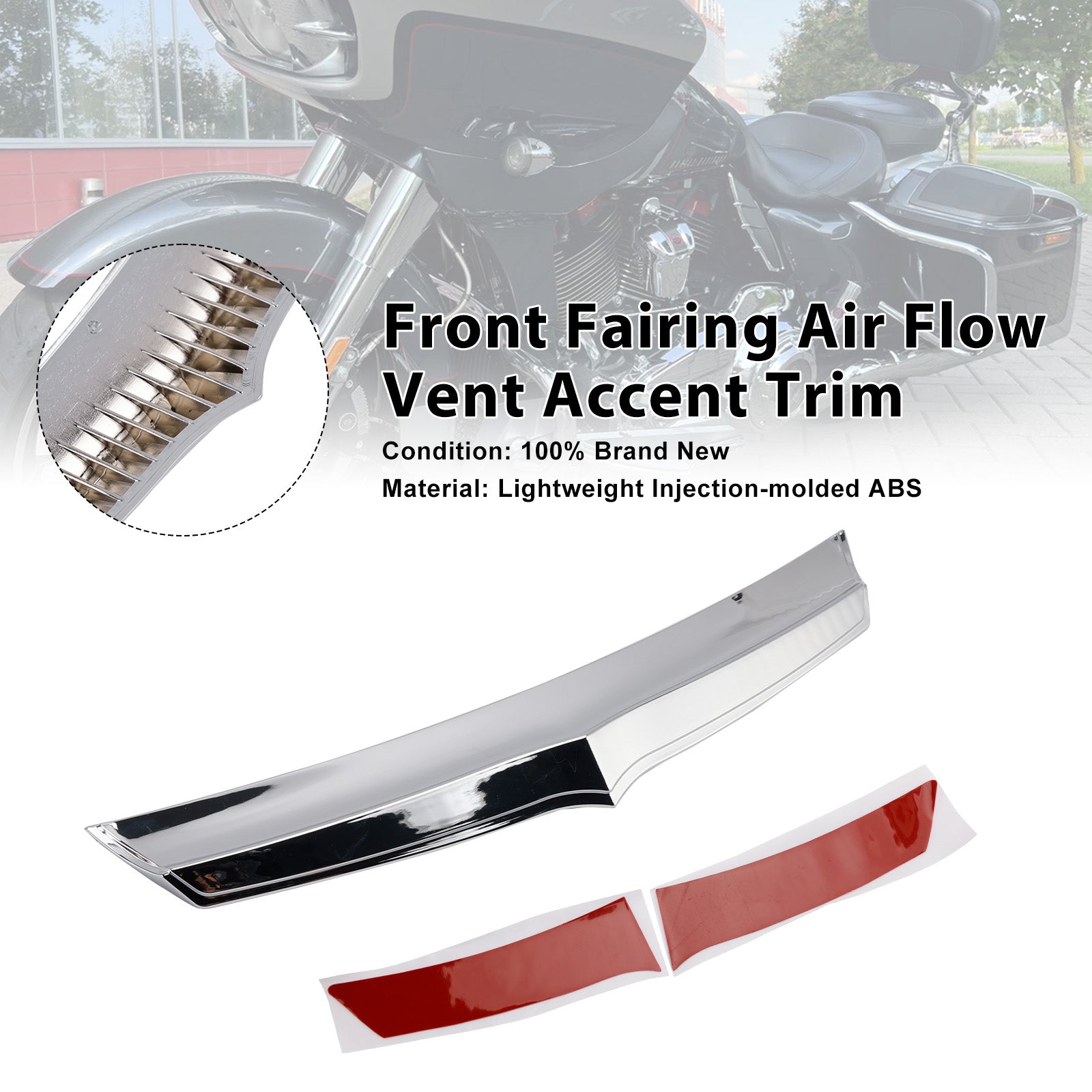Front Fairing Air Flow Vent Accent Trim For Road Glide FLTRX 2015-Up