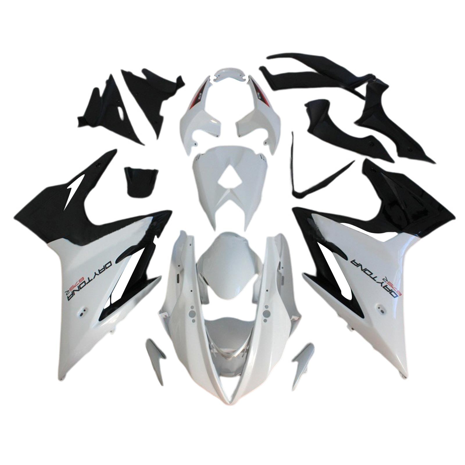 2013-2016 Triumph Daytona 675 Kit de carénage de carrosserie en plastique Abs