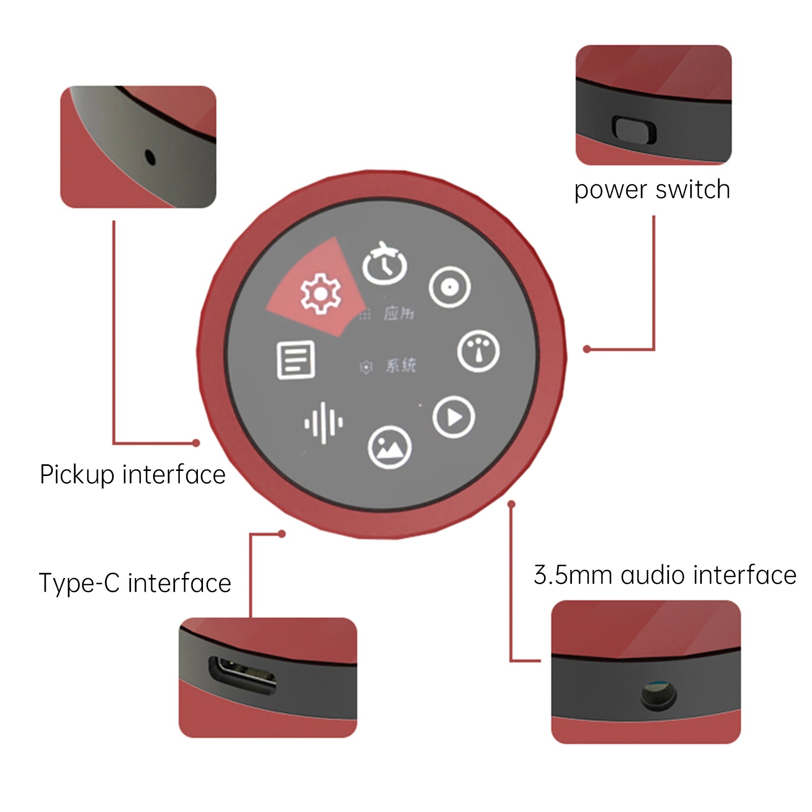 ESP32 S3 S3 de 1,8 pouce écran IPS Capacitive Touch AI Electronic Photo Album