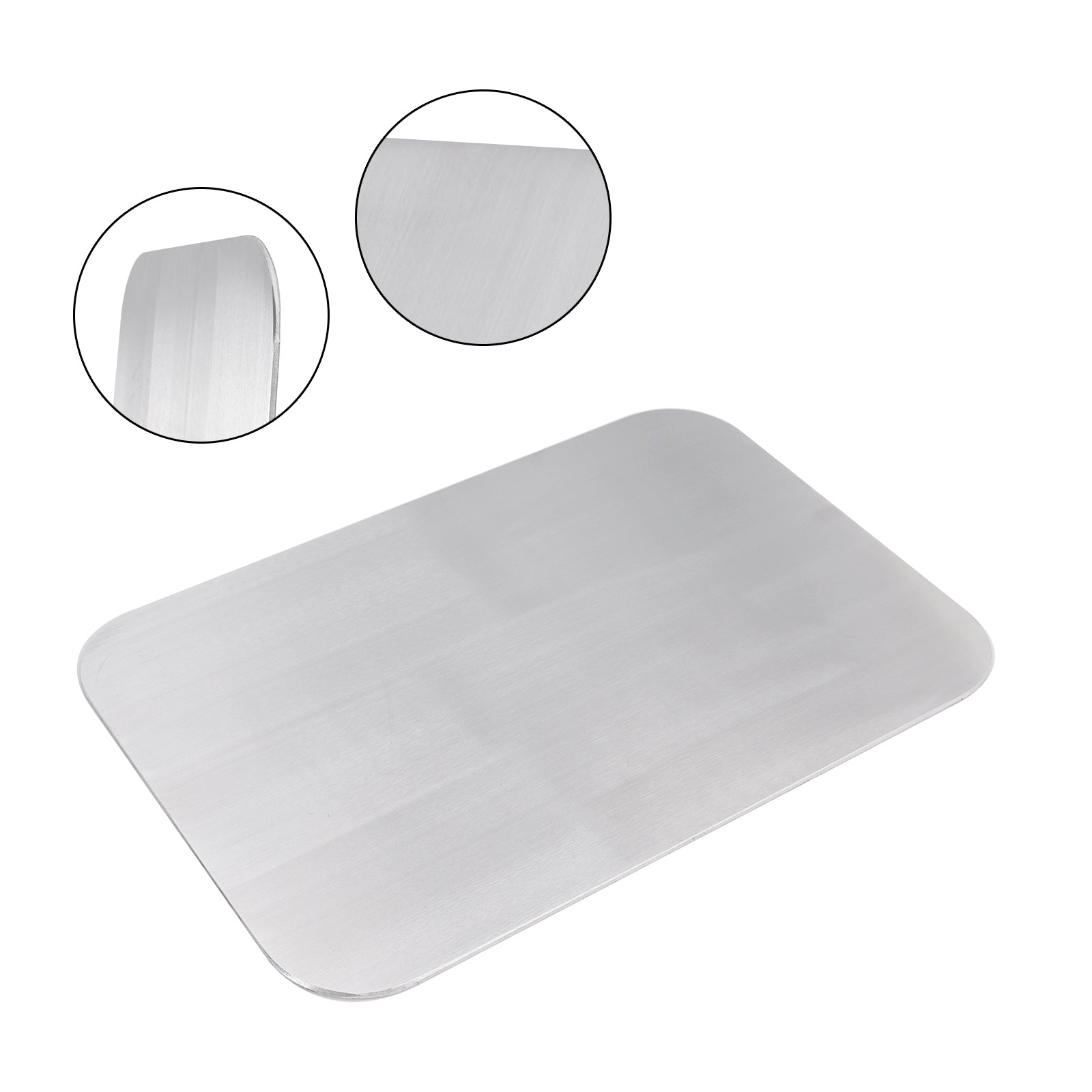 Plaque d'immatriculation quadrilatère vierge en alliage d'aluminium, bricolage universel pour moto