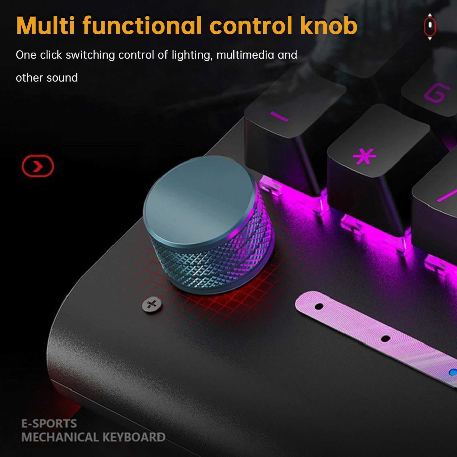 K1000 Mechanical Keyboard Wired 104key Red Switches for PC Chroma RGB Wrist Rest
