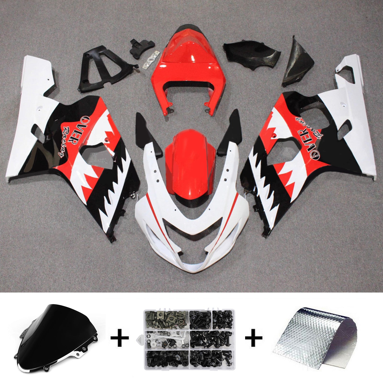 Injection Fairing Kit Bodywork Plastic ABS For Suzuki GSXR 600/750 2004-2005 K4