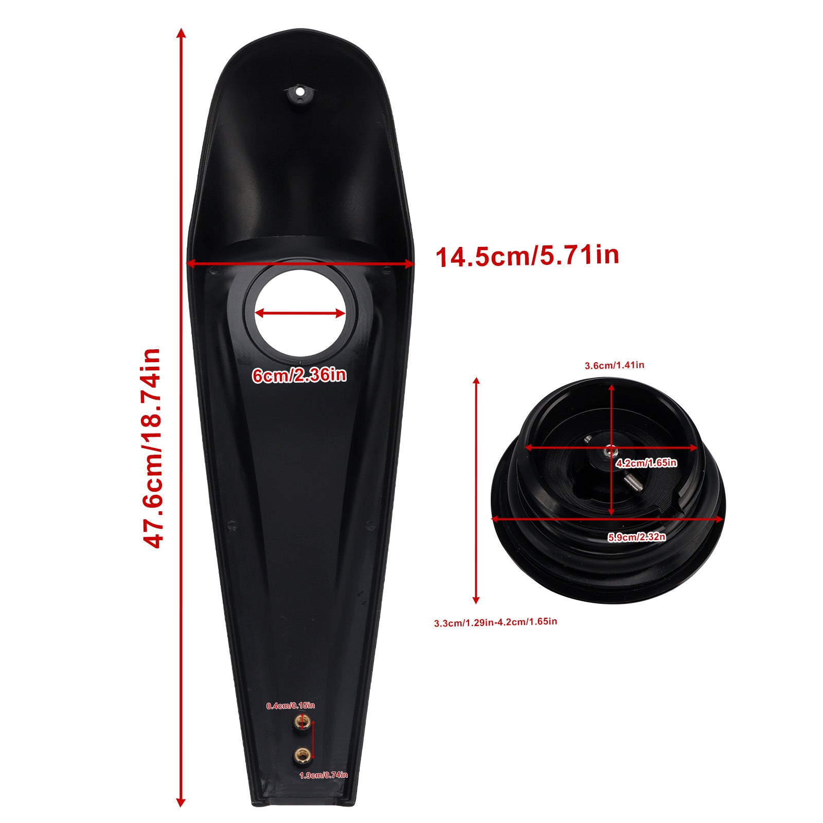Couvercle de Console de carburant de tableau de bord, bouchon de réservoir de gaz pour Touring Electra Road Glide 2008 – 2023