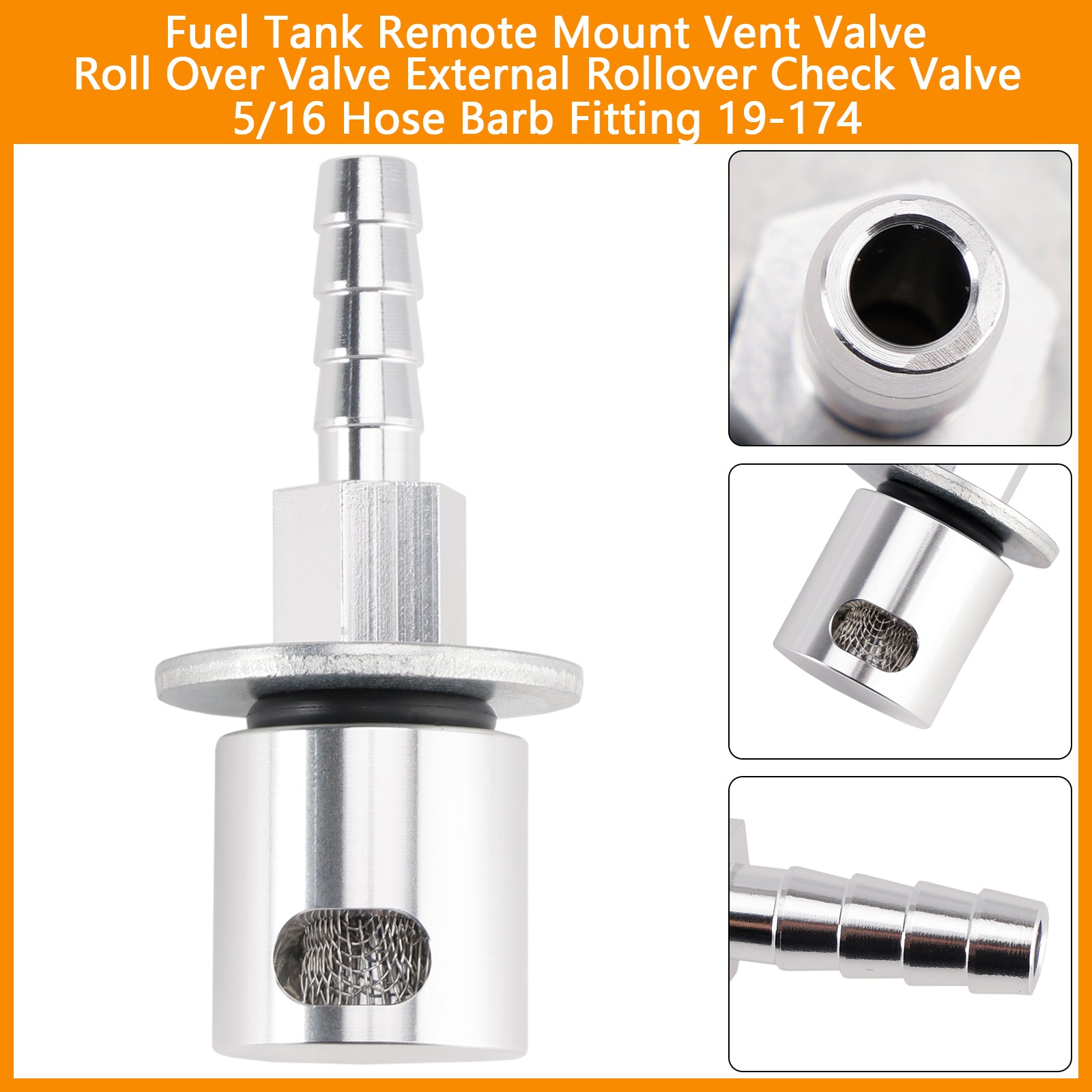 Venture de carburant ventilateur externe Valve de contrôle 5/16 Coup de tuyau