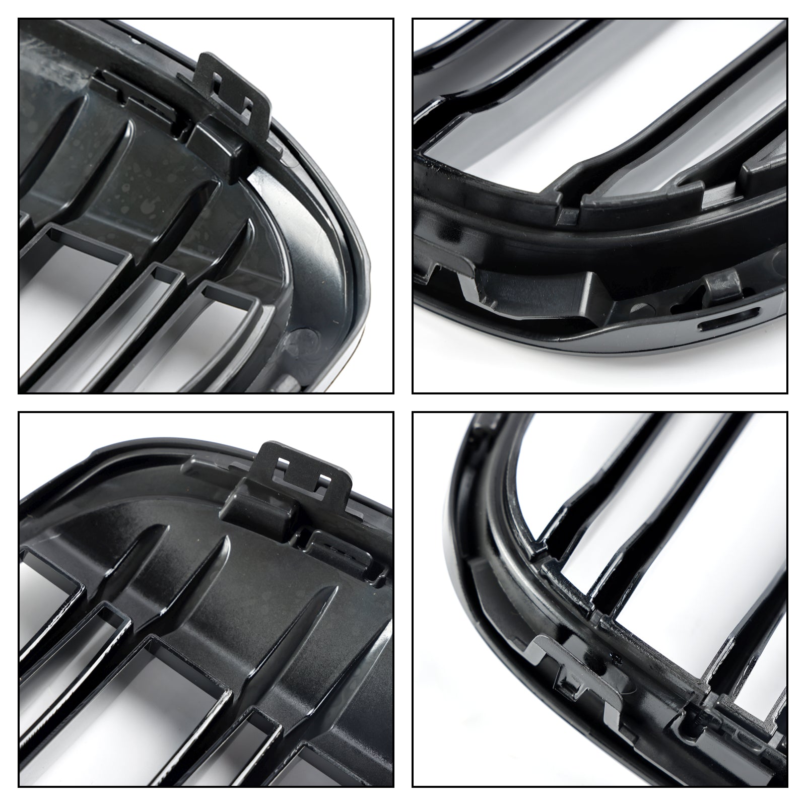 2016-2019 BMW X1 F48 F49 2 STUKS Glanzend Zwart Front Nier Grill Grille