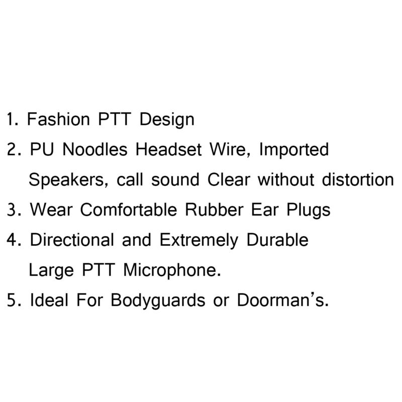 Tyt Linton Für TG-Uv2 1x B7 Kenwood Headset Kopfh? Rer UV-5R 2-Way Baofeng Red