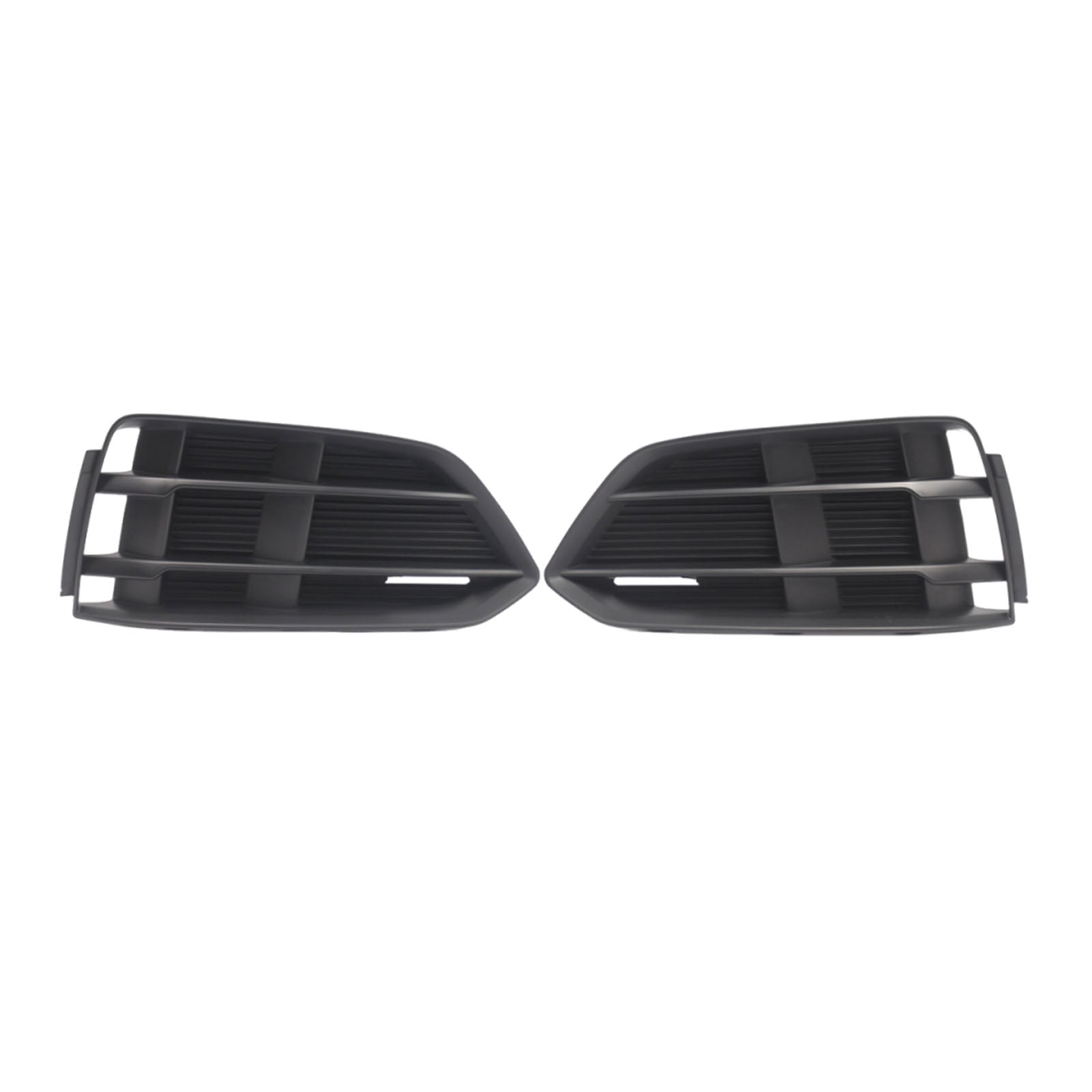 Black Front Bumper Fog Light Grille Grill Cover Bezel Fit Audi A5 2017-2019