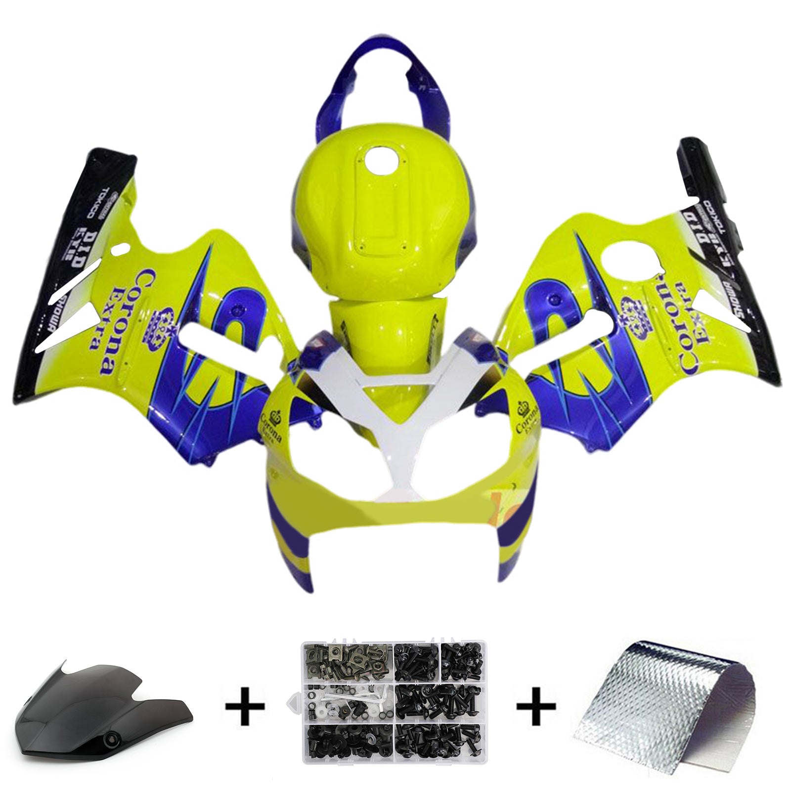 2002-2005 KAWASAKI ZX12R Injektionsmässa Kit Bodywork Plastic ABS