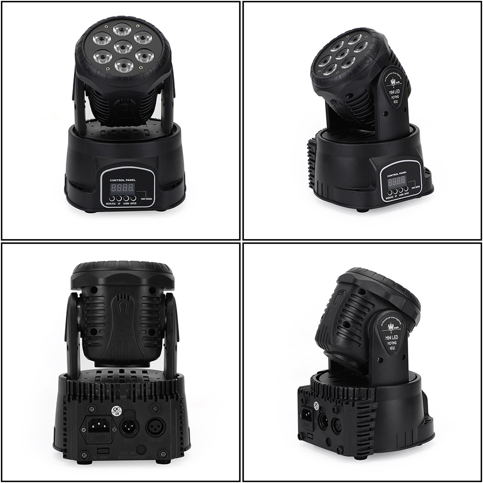7 x10W Moving Head Scenljus 70W 7 LED RGBW DMX DJ Disco Scenfestbelysning