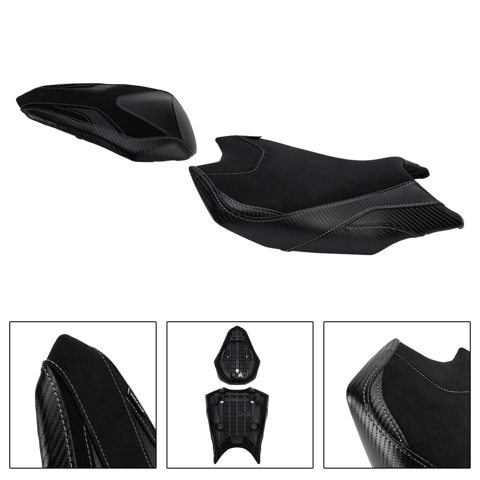 Front&Rear Raider Passenger Cushion Kit Black For Honda Cbr250Rr 2017-2024 2023