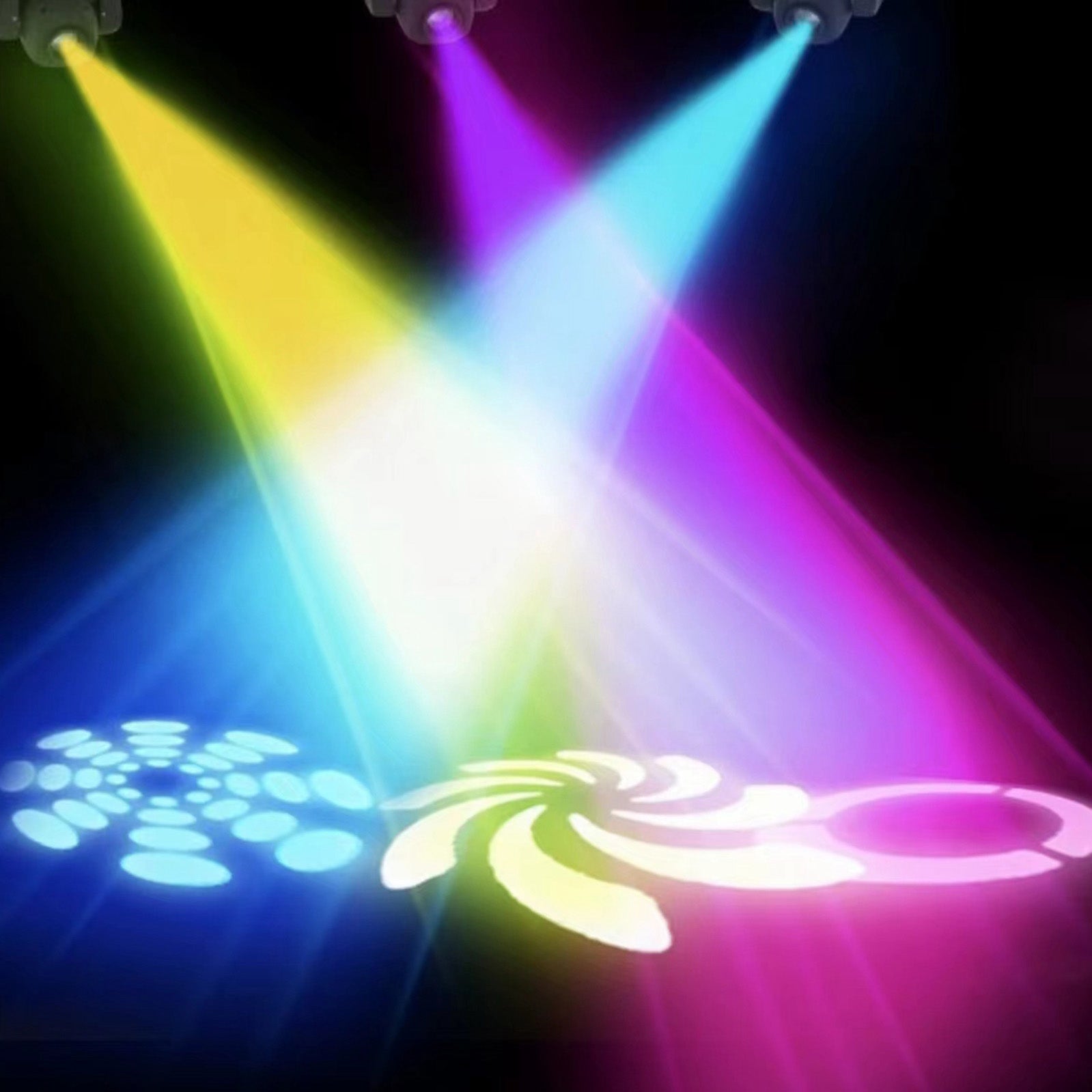 Éclairage de scène à tête mobile LED 100W Disco DJ DMX512 faisceau RGBW Gobo Spot Light