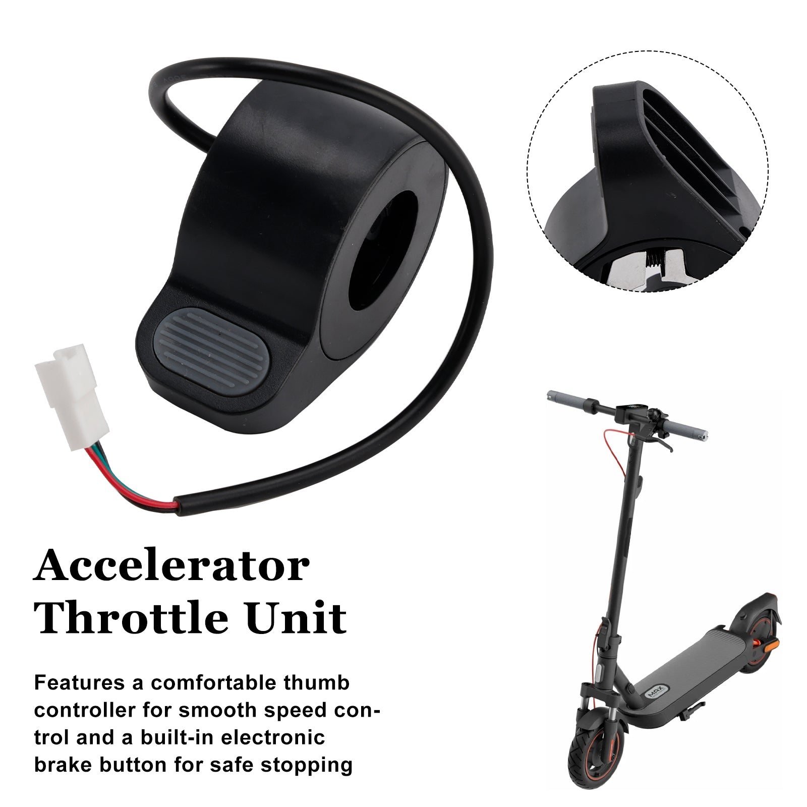 Gaspedaal voor Xiaomi 4 Pro (1e generatie) elektrische scooter, grijs
