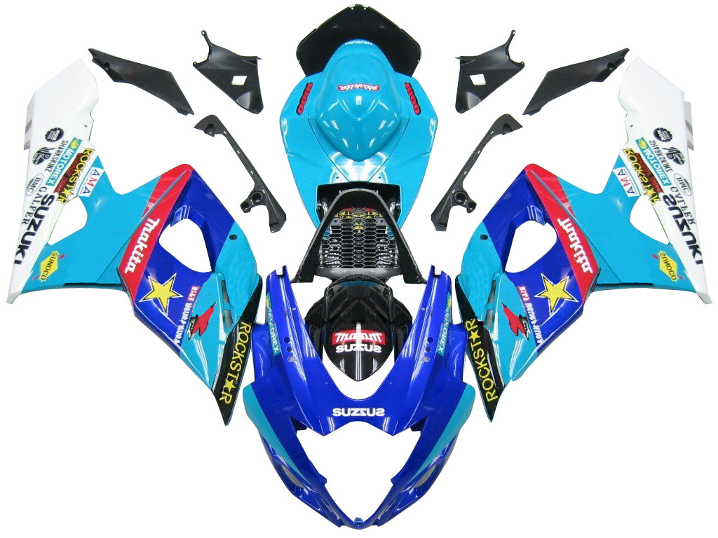 2005-2006 Suzuki GSXR 1000 Blue Rockstar Makita Gsxr Racing Fairings générique