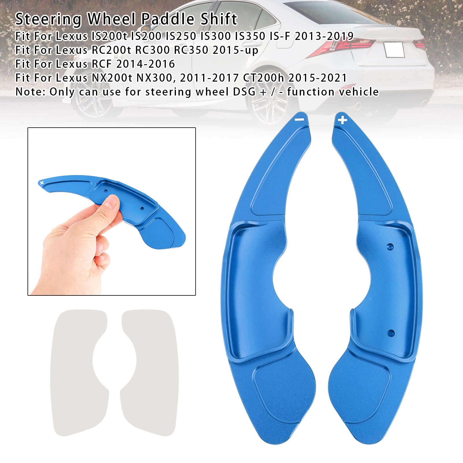Stuurwielpaddle-shifterverlengingen voor Lexus IS RC RCF NX