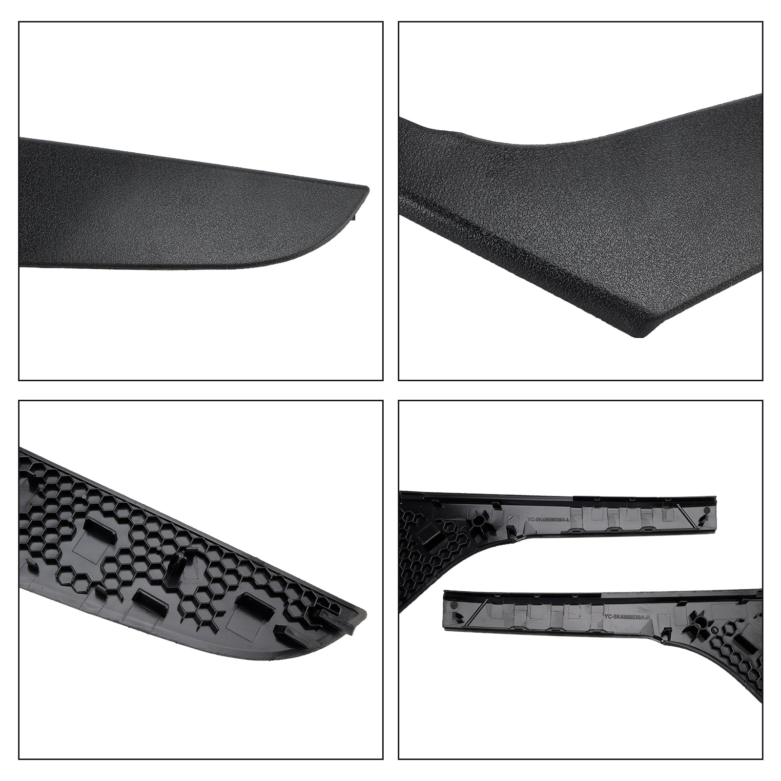 2009-2013 VW Golf 6 MK6 2 pièces gauche & Garniture de poignée de porte intérieure droite